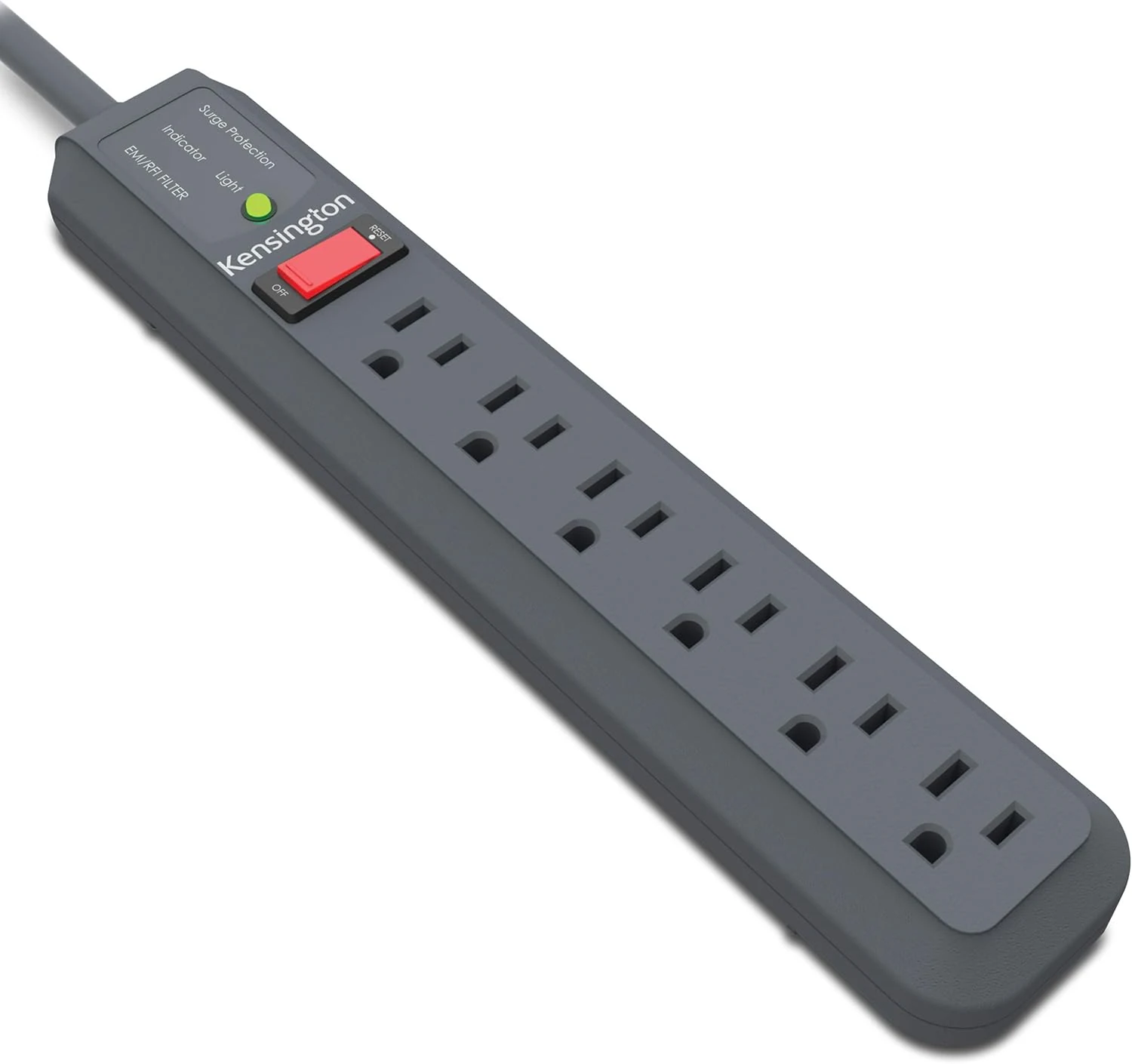 Kensington Guardian 6 Outlet Power Strip, 15ft Surge Protector, 15-Foot Cord, 540 Joules