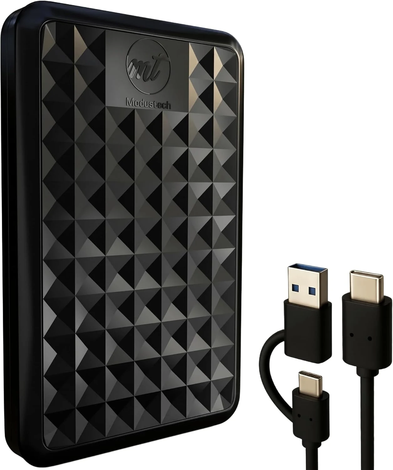 Facet 500GB External Hard Drive Portable USB-C/USB 3.1 Plug & Play Ultra- Slim HDD Hard Drive for Backup, Gaming, PC, Mac, Laptop, PS4, Xbox, Smart TV (Black)