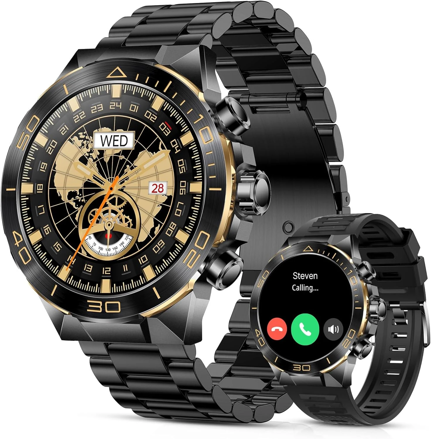 SOUYIE SW-7 smart watch for men with Bluetooth calling, 1.43" AMOLED and 400mAh battery