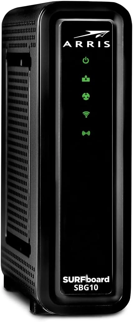 ARRIS (SBG10) Cable Modem Router Combo (DOCSIS 3.0, AC1600 Wi‑Fi)