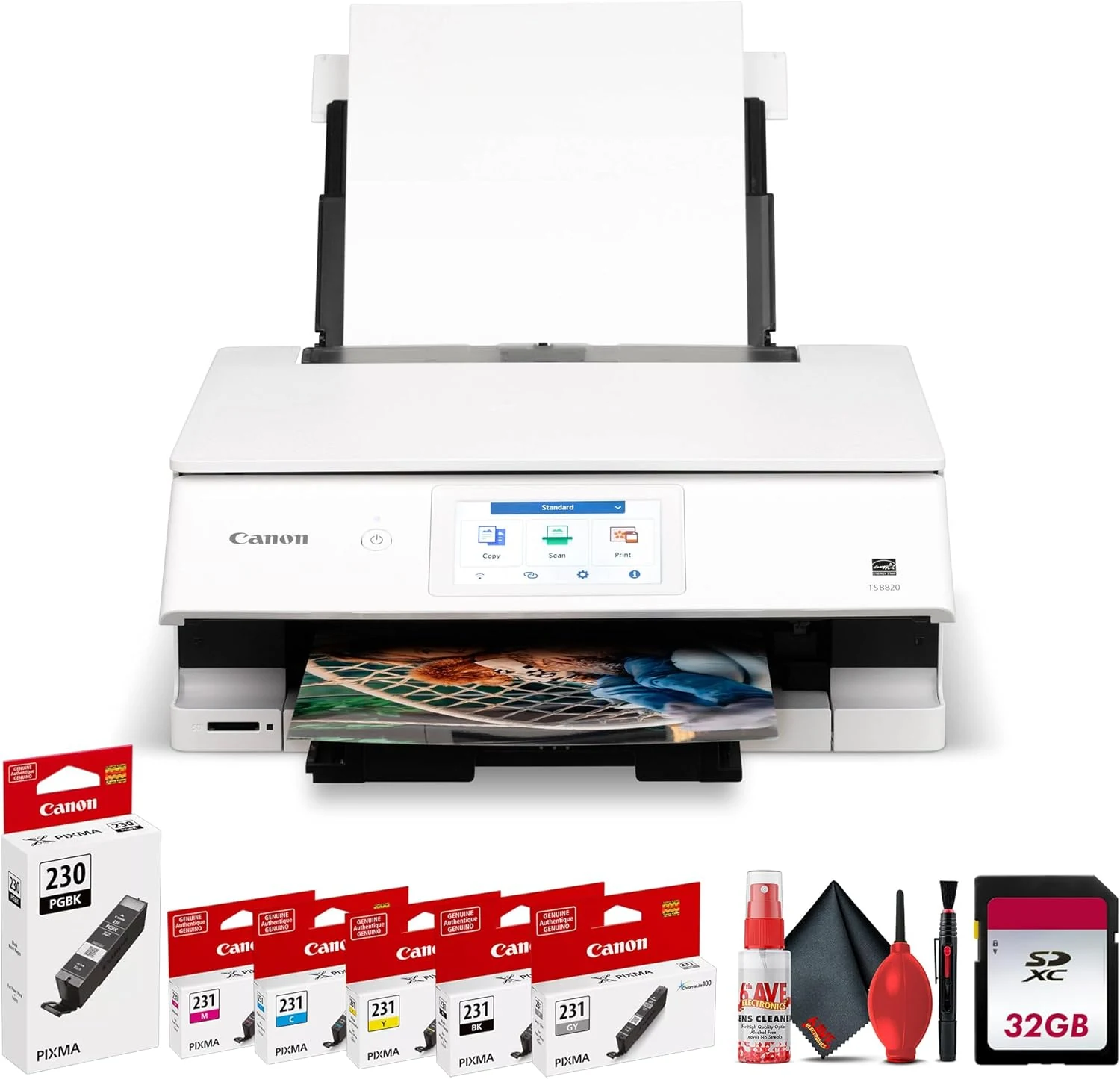 Canon PIXMA TS8820 Wireless All-in-One Inkjet Printer