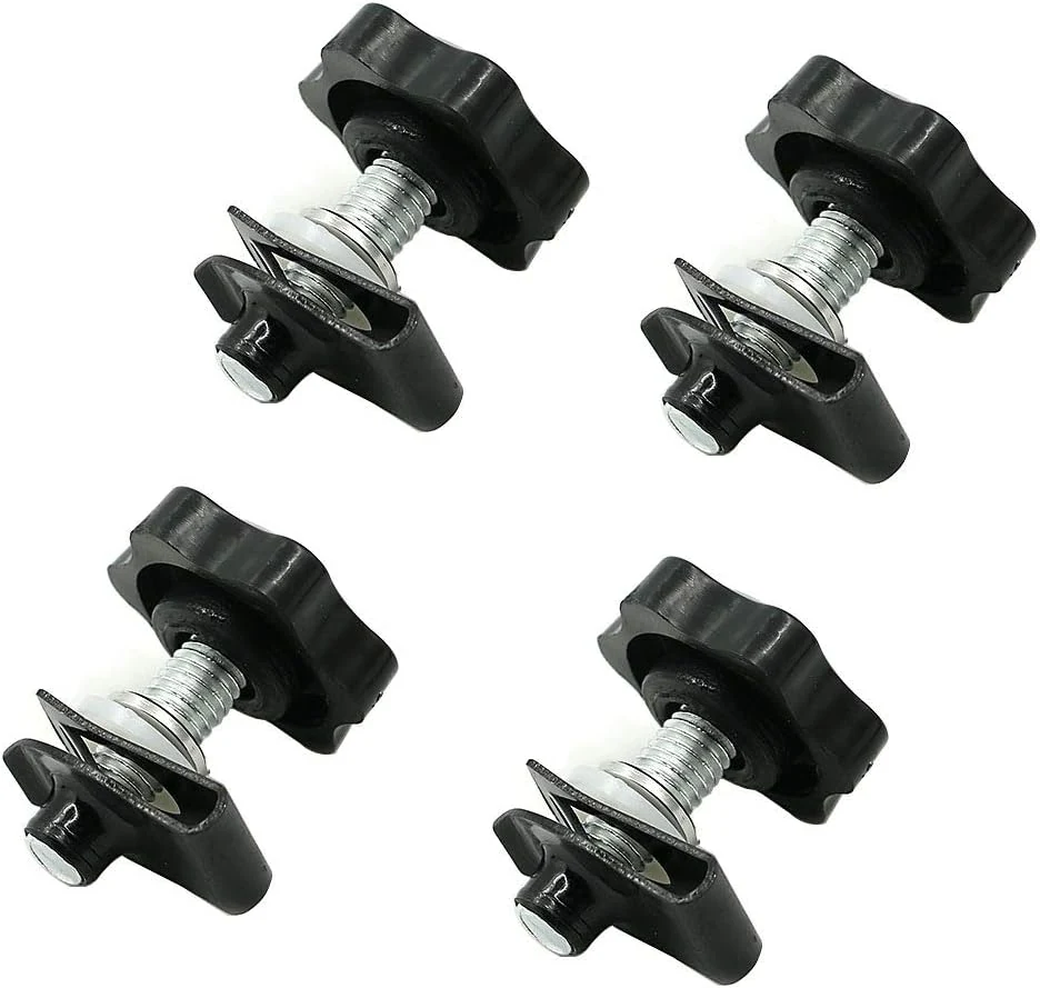 Black Hardbagger Security Theft Deterrent Saddlebag Locks Mounting Hardware Fit for Harley Touring 1994-2022 Replace 1/4 Turn Quick Disconnects