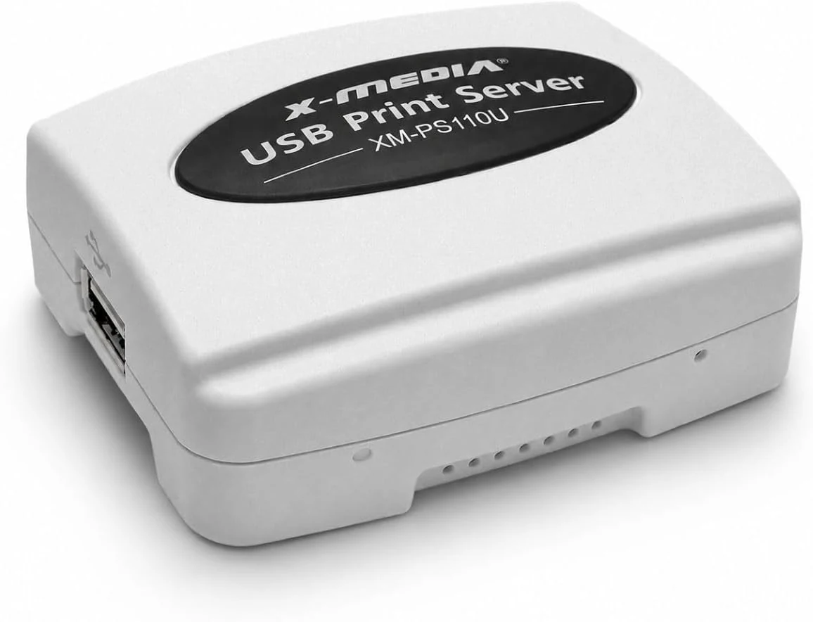 X-MEDIA XM-PS110U 1-Port 10/100Mbps Fast Ethernet USB Print Server