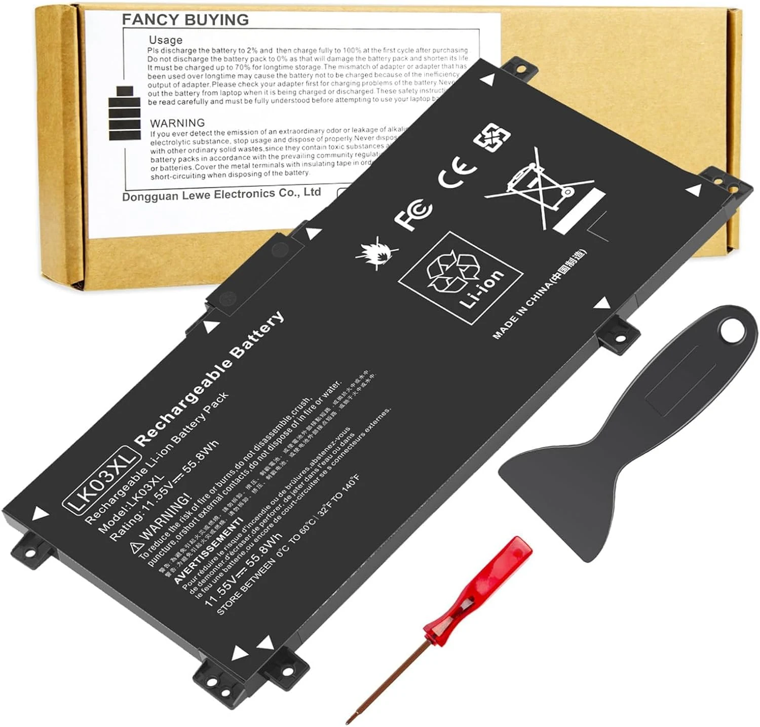 LK03XL 916814-855 Battery for hp Envy x360 Convertible 17m-ae0xx 17-bw