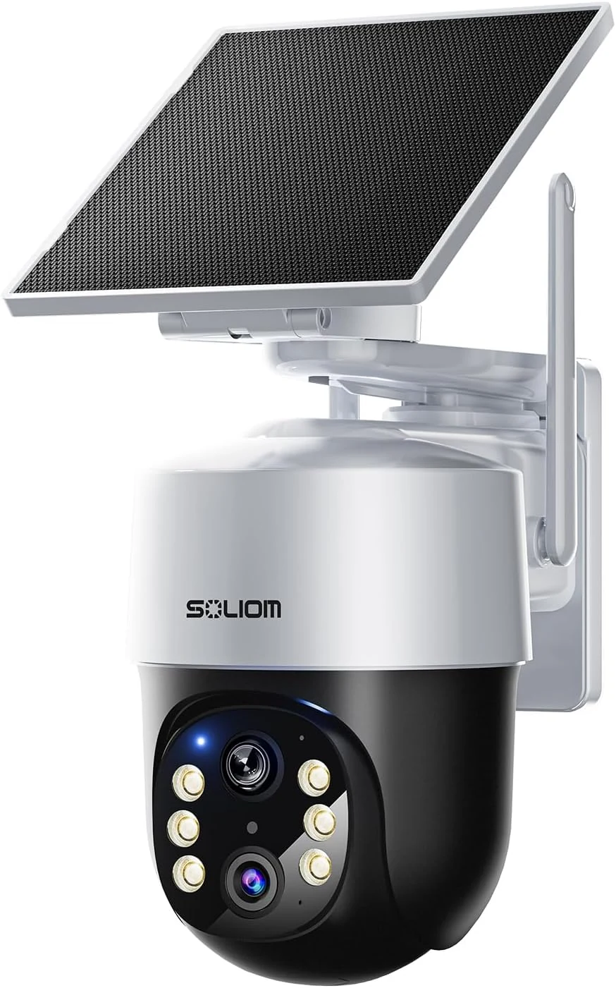 SOLIOM- True 4K HD Security Cameras Outdoor Wireless, Add-On Camera, Solar Powered, Auto Tracking (Requires SOLIOMBASE)