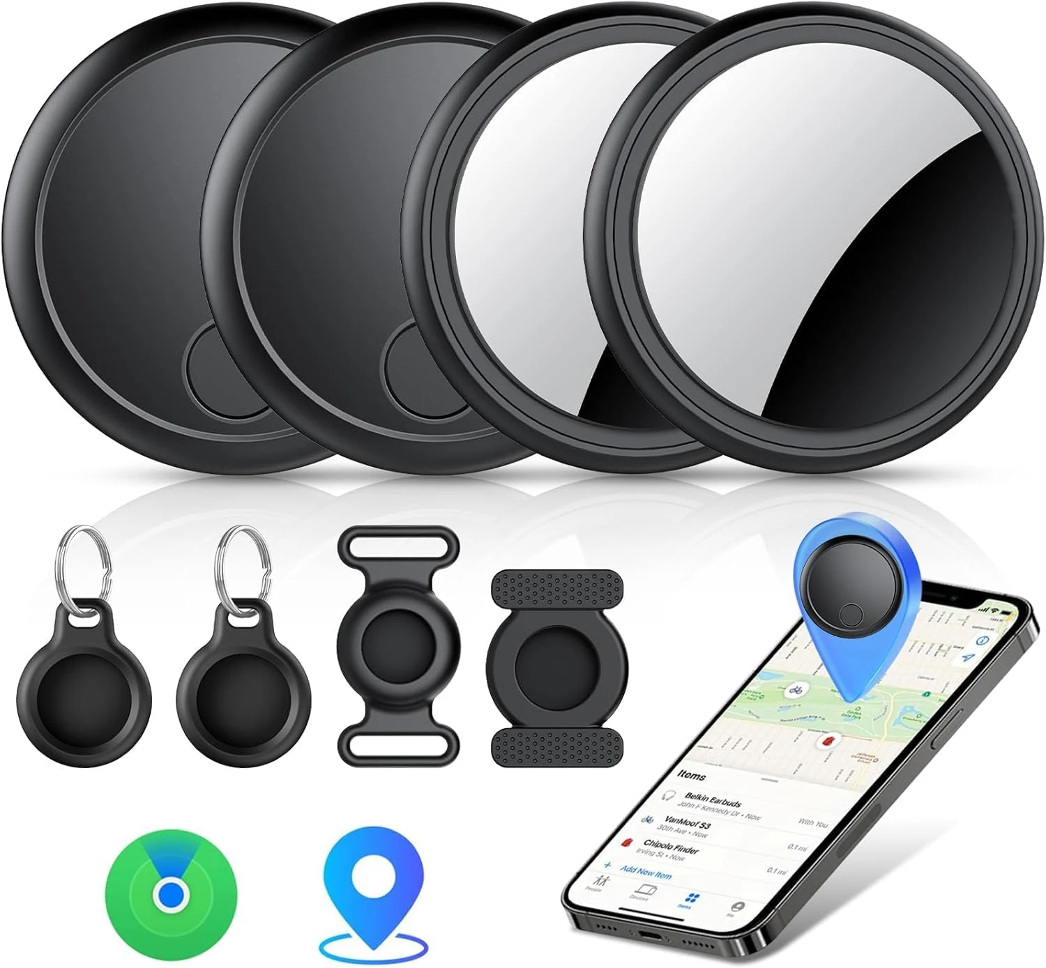 Air Tracker 4 Pack for Apple Find My (iOS Only)