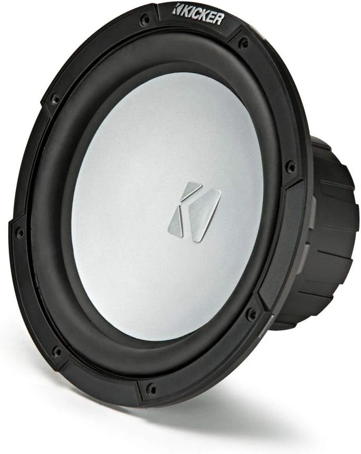 KICKER KM10 10-inch (25cm) Weather-Proof Subwoofer for Enclosures, 4-Ohm