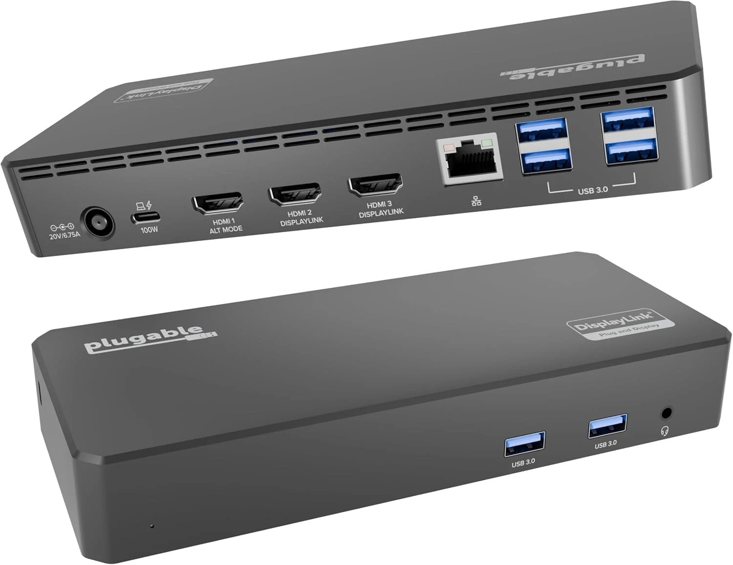 Plugable USB C Triple Display Docking Station