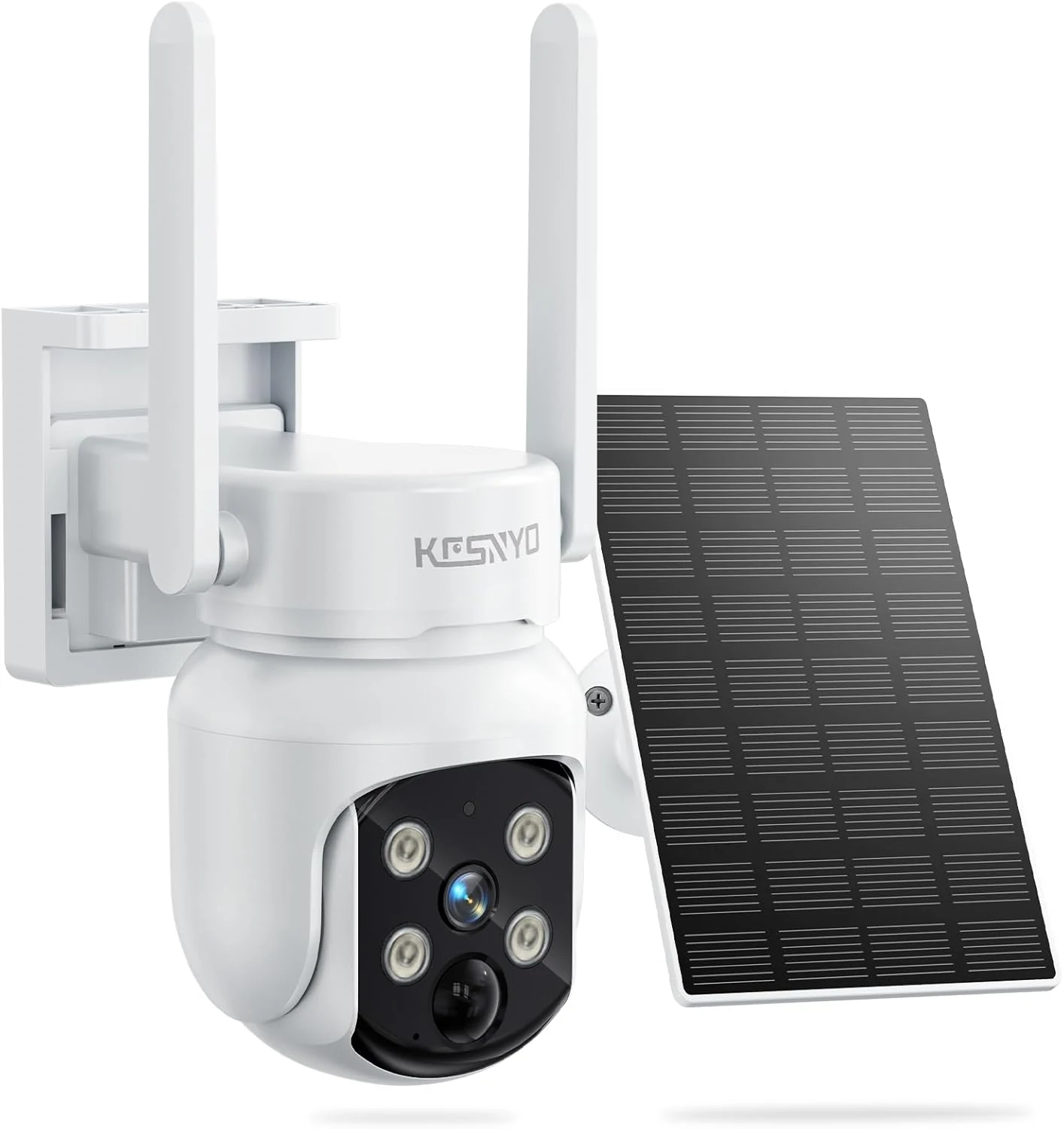 4MP Solar Security Camera, WiFi Camera for Home Security System, Battery Powered Cam (WiFi 6, PIR, Outdoor, IP65)