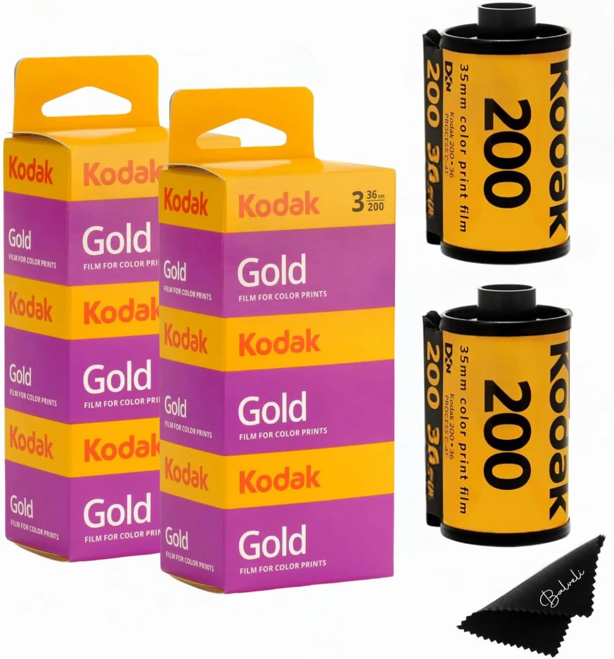 Kodak Gold 200 35mm Film Bundle, 6 Rolls (2x3 Pack)