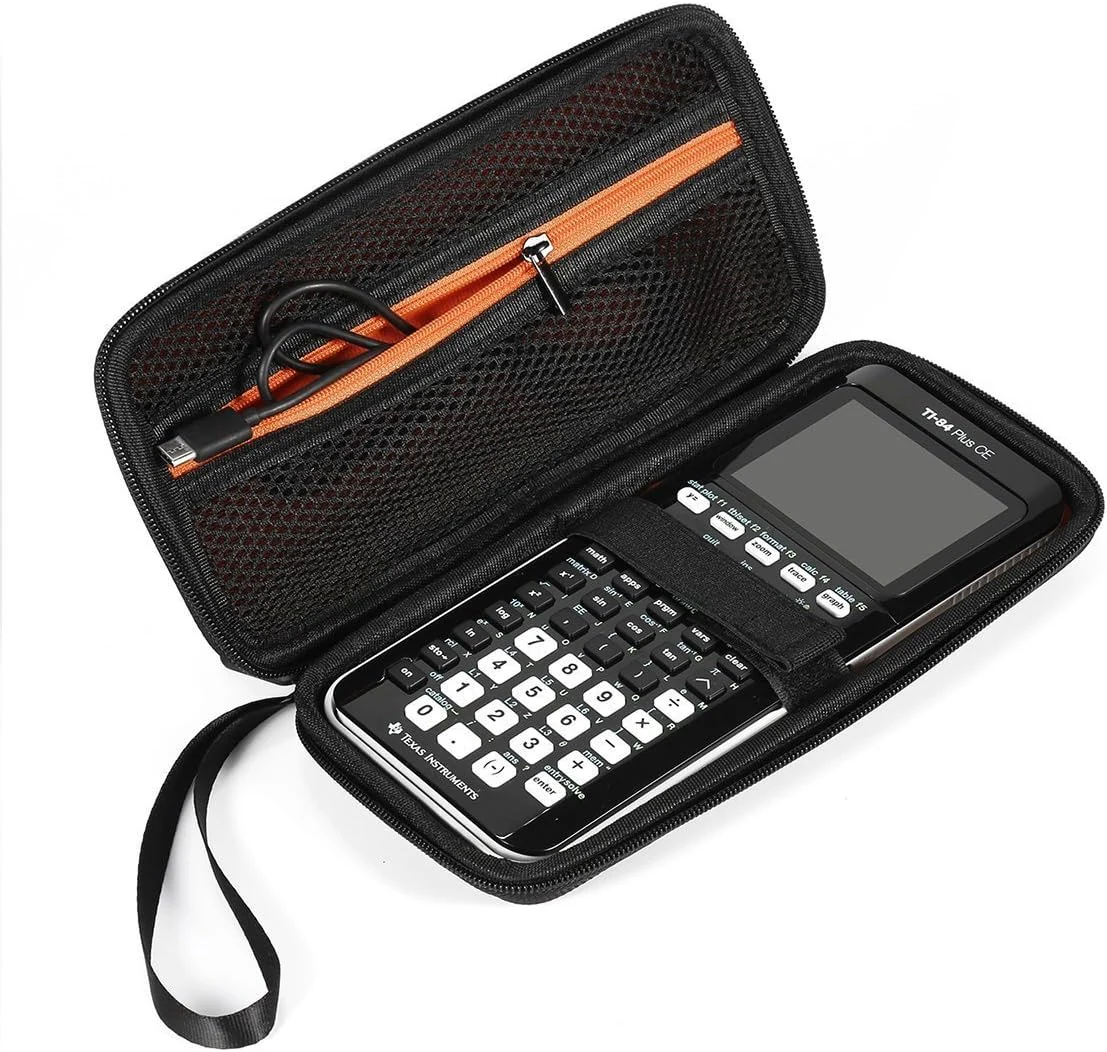 BOVKE Hard Carrying Case for Texas Instruments TI-84 Plus CE/TI-84 Plus/TI-83 Plus CE/TI-83 Plus/Casio fx-9750GIII Graphing Calculator