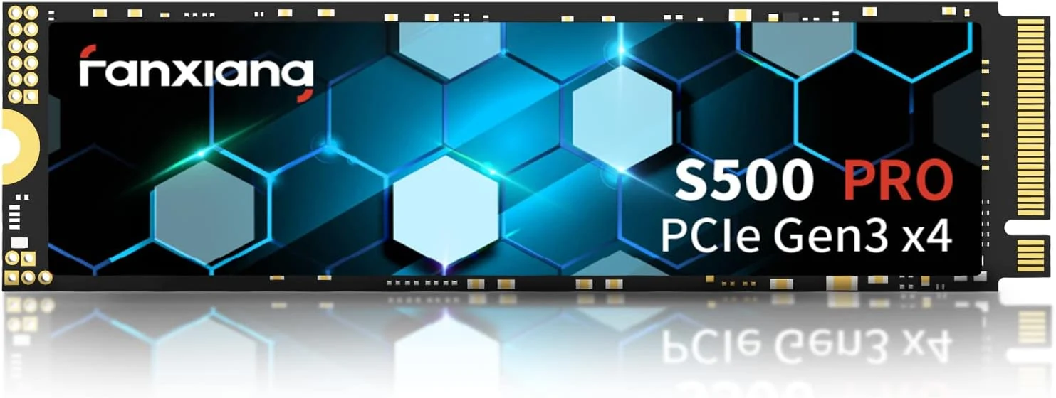 fanxiang S500 Pro 256GB NVMe SSD M.2 PCIe 3.0, Gen 3x4 2280 Internal Solid State Drive