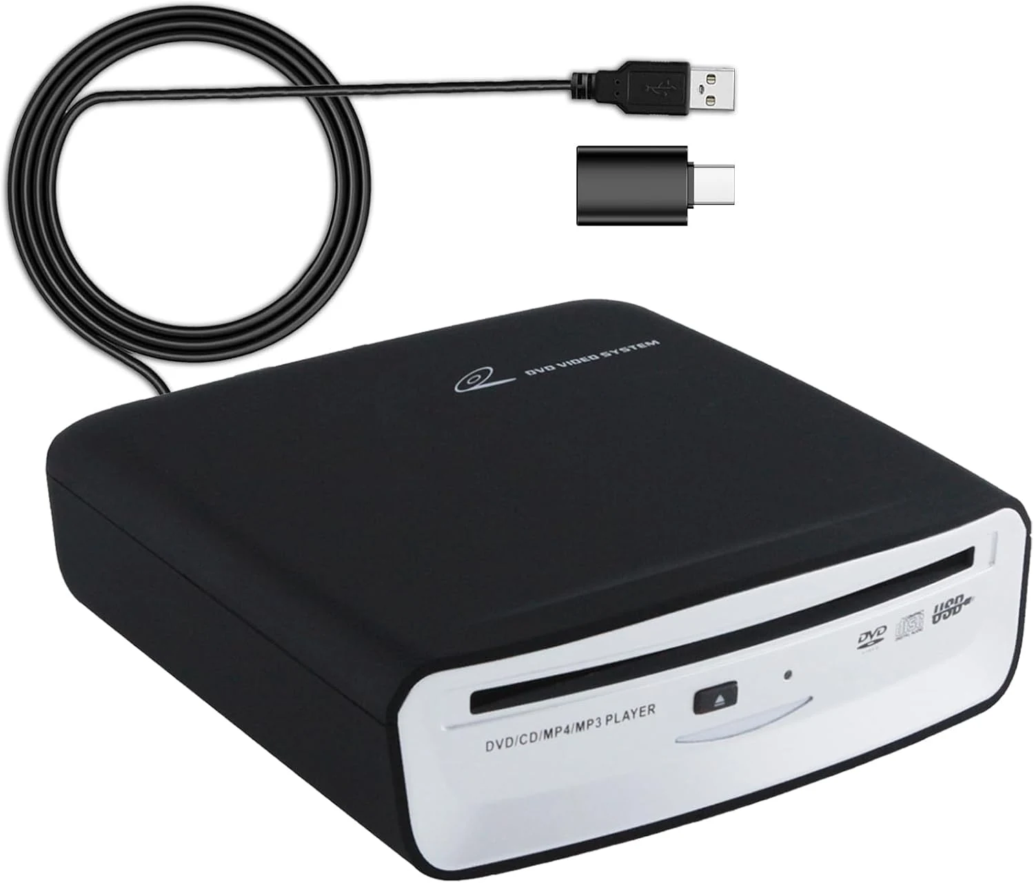 OAUW USB External Car Universal CD Player (USB Connection, Plug and Play)