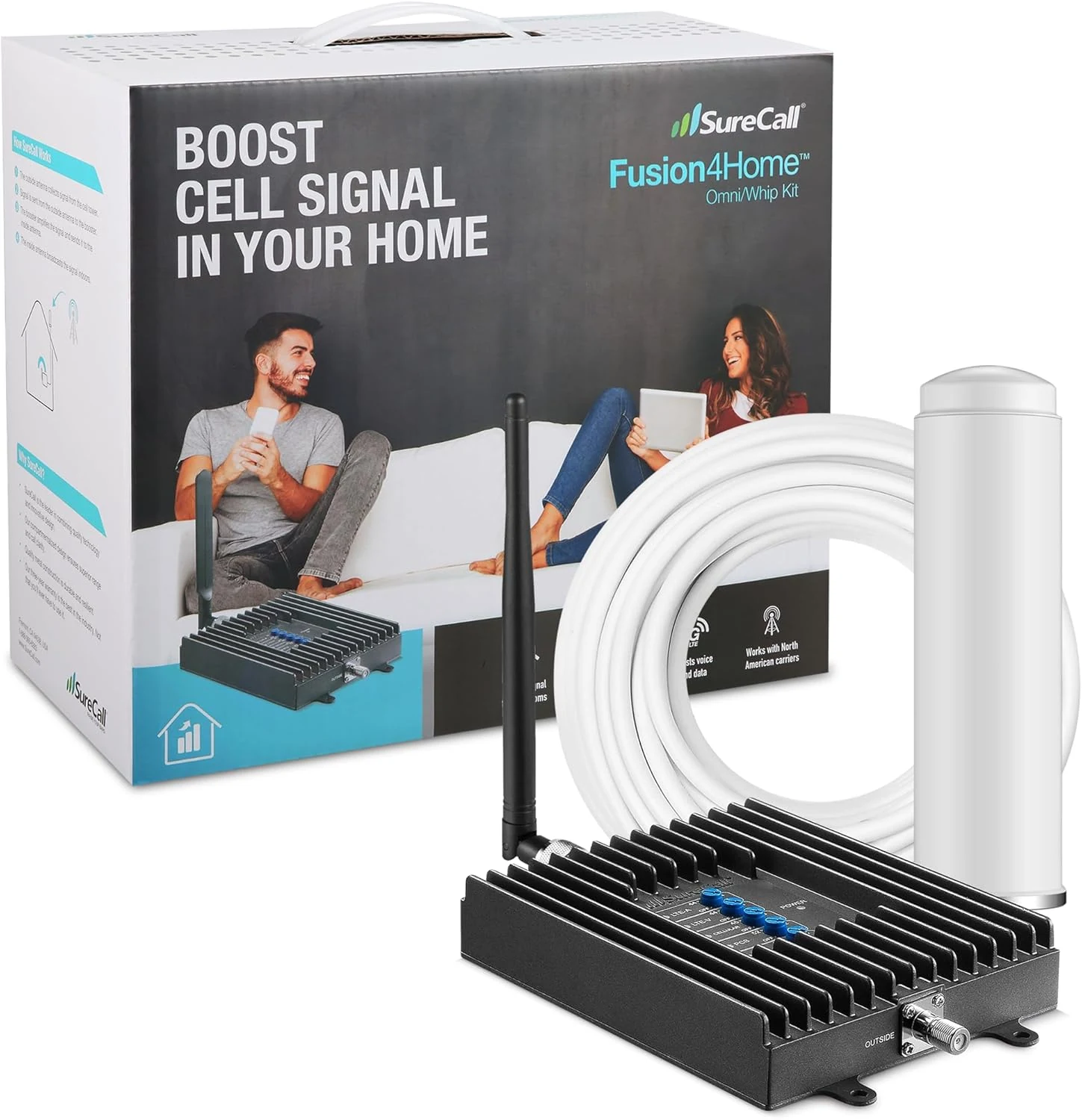 SureCall Fusion4Home Cell Phone Signal Booster up to 2000 sq ft