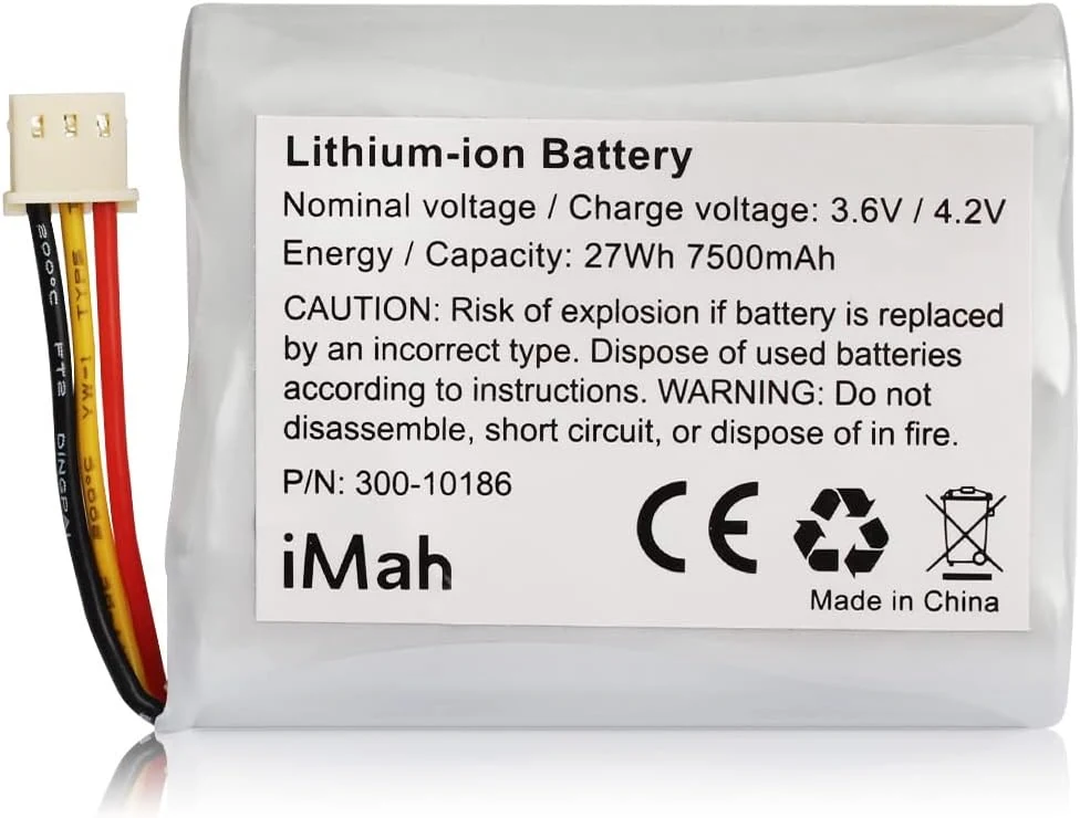 iMah Replacement Battery 300-10186 for ADT Command Smart Security Panel