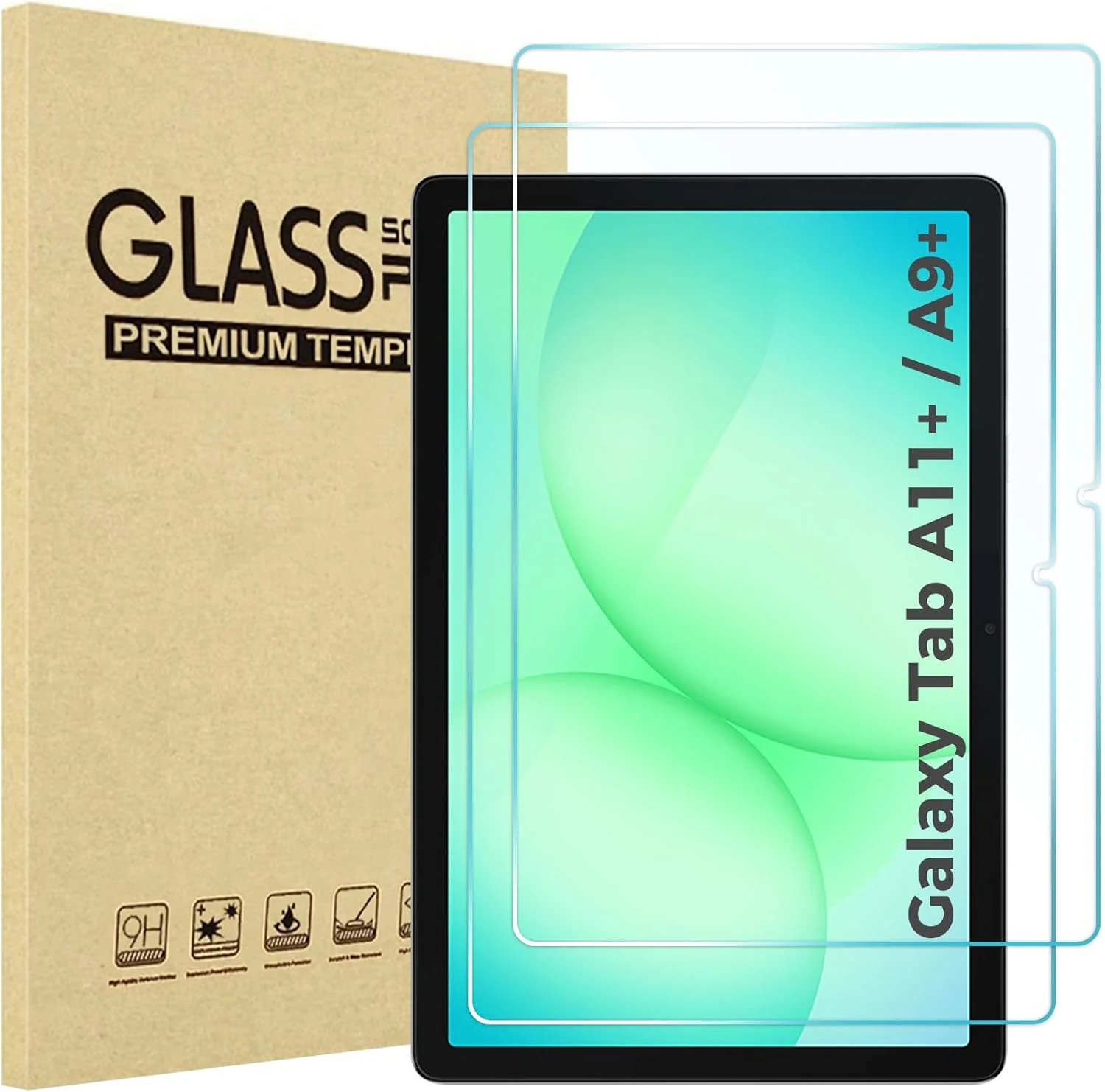 ProCase 2 Pack Screen Protector for Galaxy Tab A11 Plus 2025 / Tab A9 Plus 11" 2023