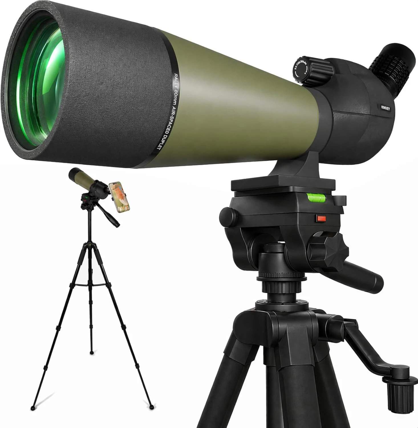 NWDEY Spotting Scope 25-75x80, BAK4 Prism FMC Optics, Waterproof Spotting review