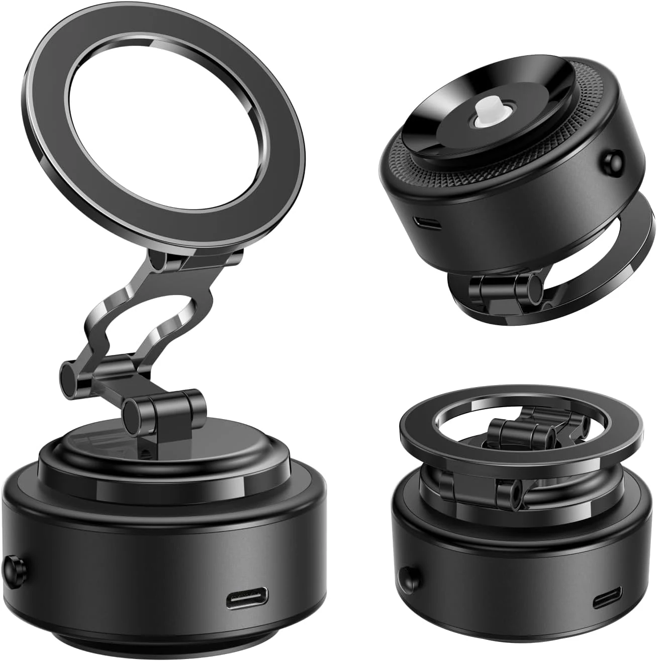 TELESIN Electric Magsafe Car Mount Vacuum Magnetic Car Phone Holder