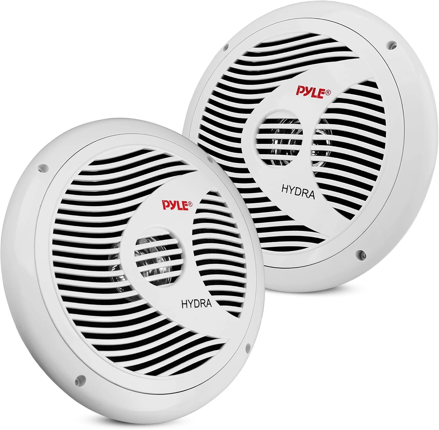 Pyle 6.5 Inch Dual Marine Speakers (PLMR60W, White)