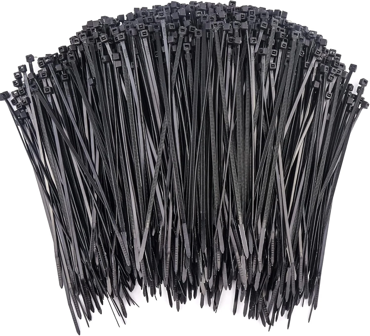1000 Pcs Zip Ties, 6 Inch Self-Locking Nylon Cable Ties, Premium Heavy Duty Plastic Wire Ties Wraps for Indoor and Outdoor (Black)