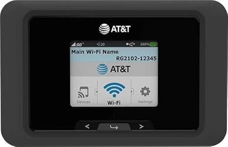 Franklin A50 5G | WiFi 6 | Removable 5000 mAh Battery | 2.4" Display | Qualcomm® SDX62 | AT&T PREPAID Hotspot