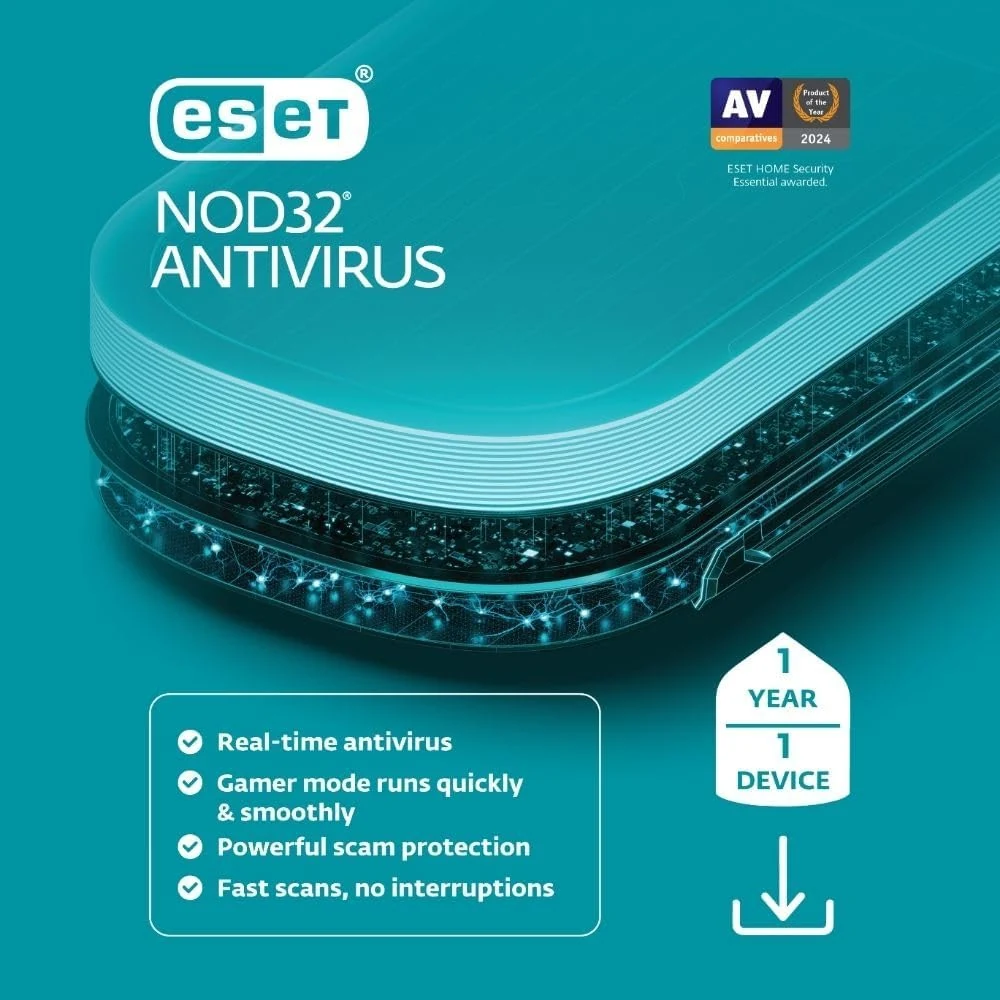 ESET NOD32 Antivirus | 2025 Edition (1 Device, 1 Year)