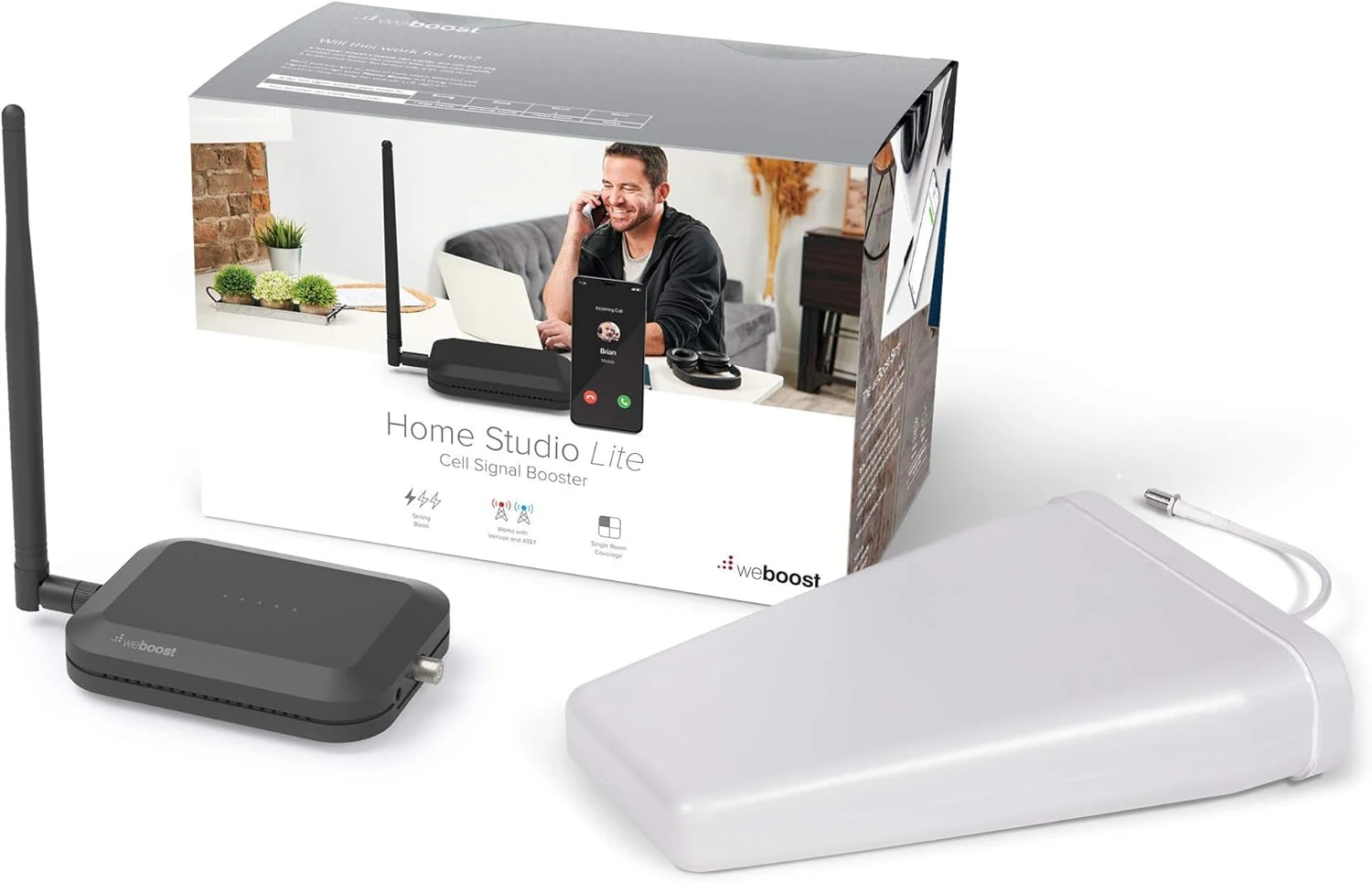 weBoost Home Studio Lite - Cell Phone Signal Booster for Verizon and AT&T only