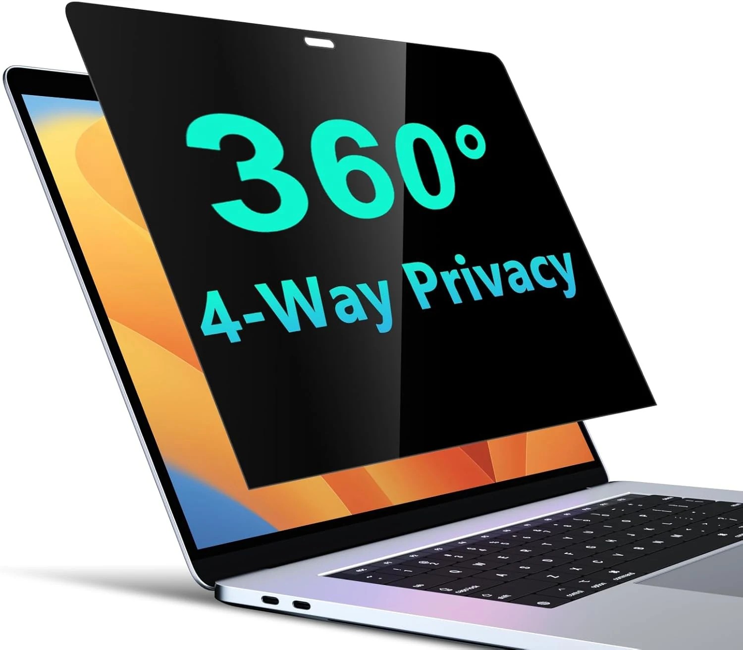 PYS 4-Way Privacy Screen for MacBook Pro 13 Inch (2016-2022, M1, M2) & MacBook Air 13 Inch (2018-2021, M1)