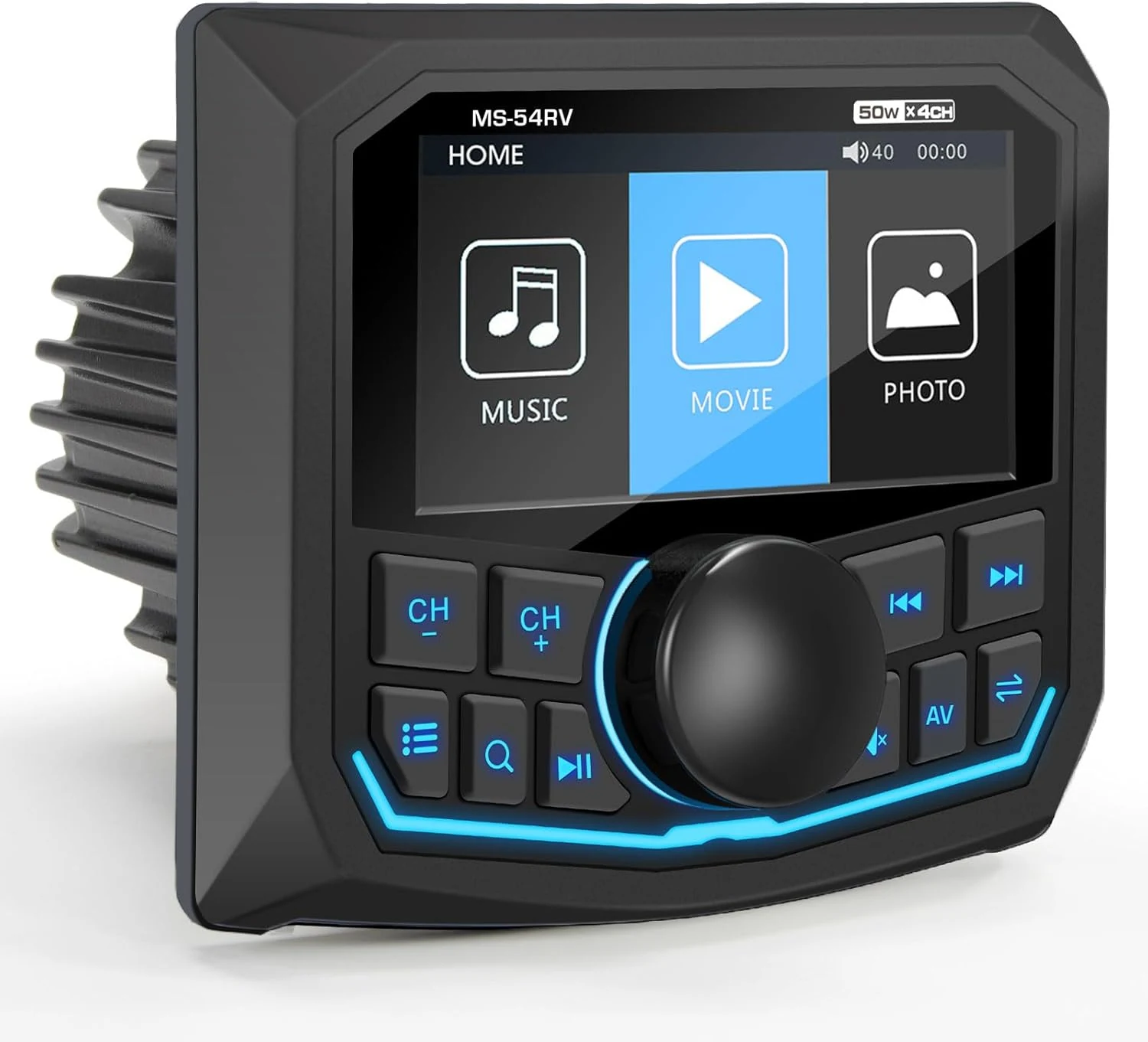 VOXXBASS Waterproof Marine Bluetooth Radio for Boat (MS-54RV)