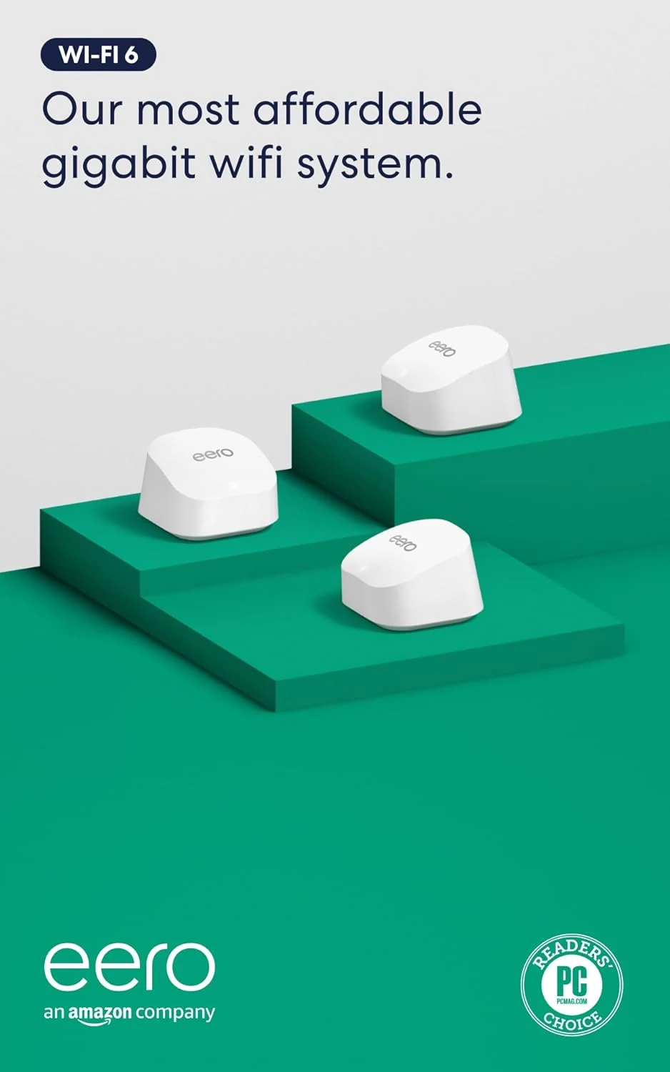 eero 6+ mesh Wi‑Fi system (3-pack)