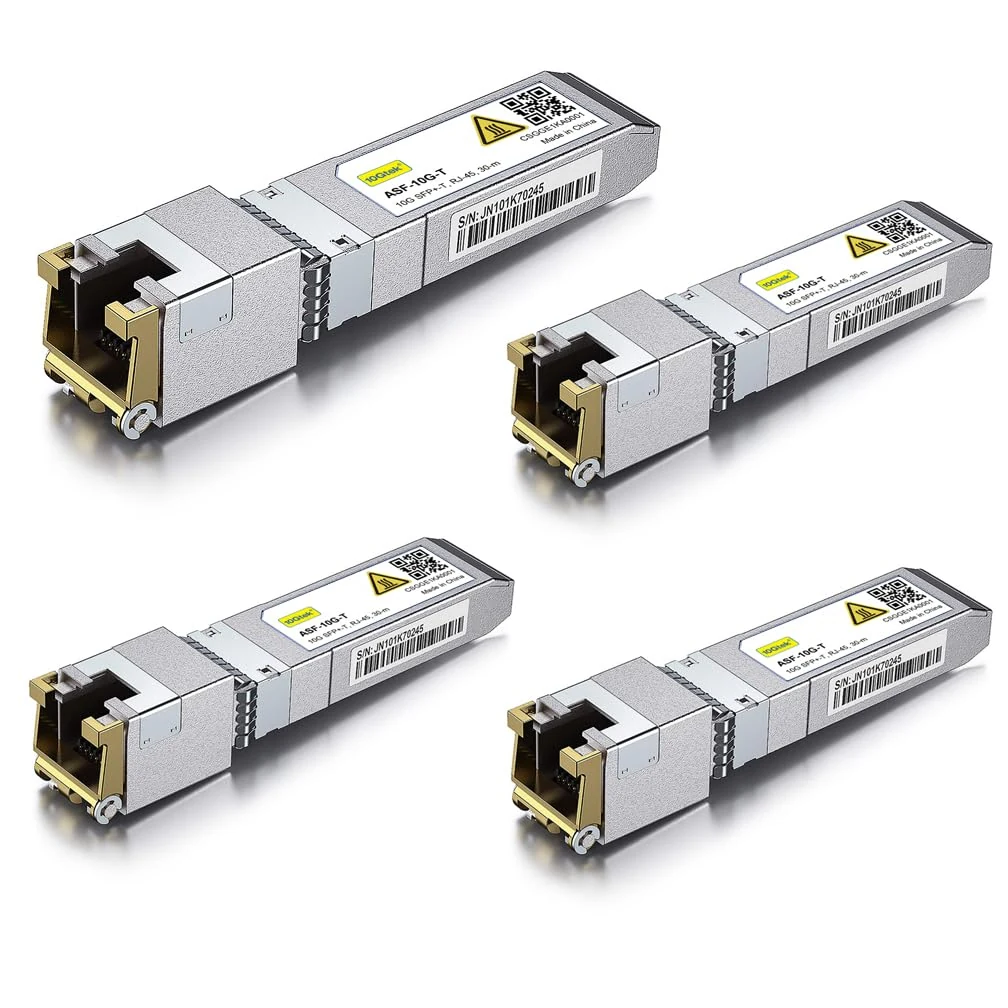 10Gtek 10GBase-T SFP+ to RJ-45 Transceiver (CAT.6a/CAT7, up to 30m)