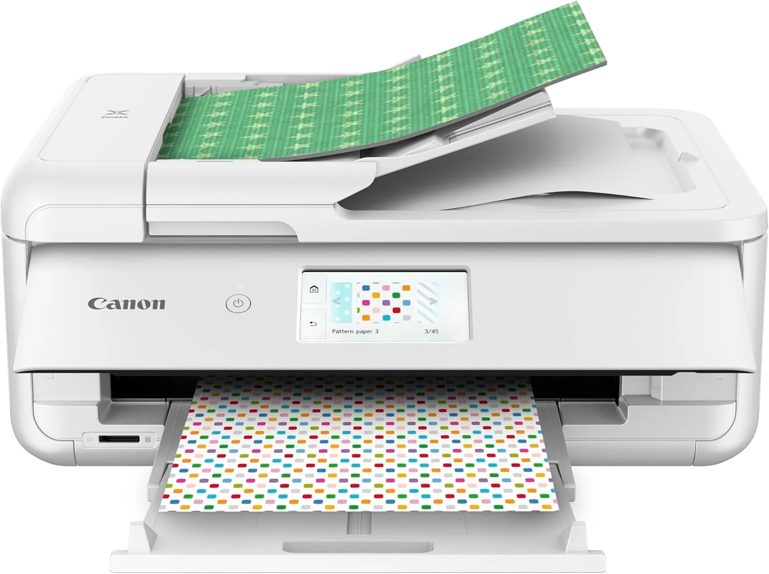Canon TS9521C All-In-One Wireless Crafting Photo Printer, 12X12 Printing, White