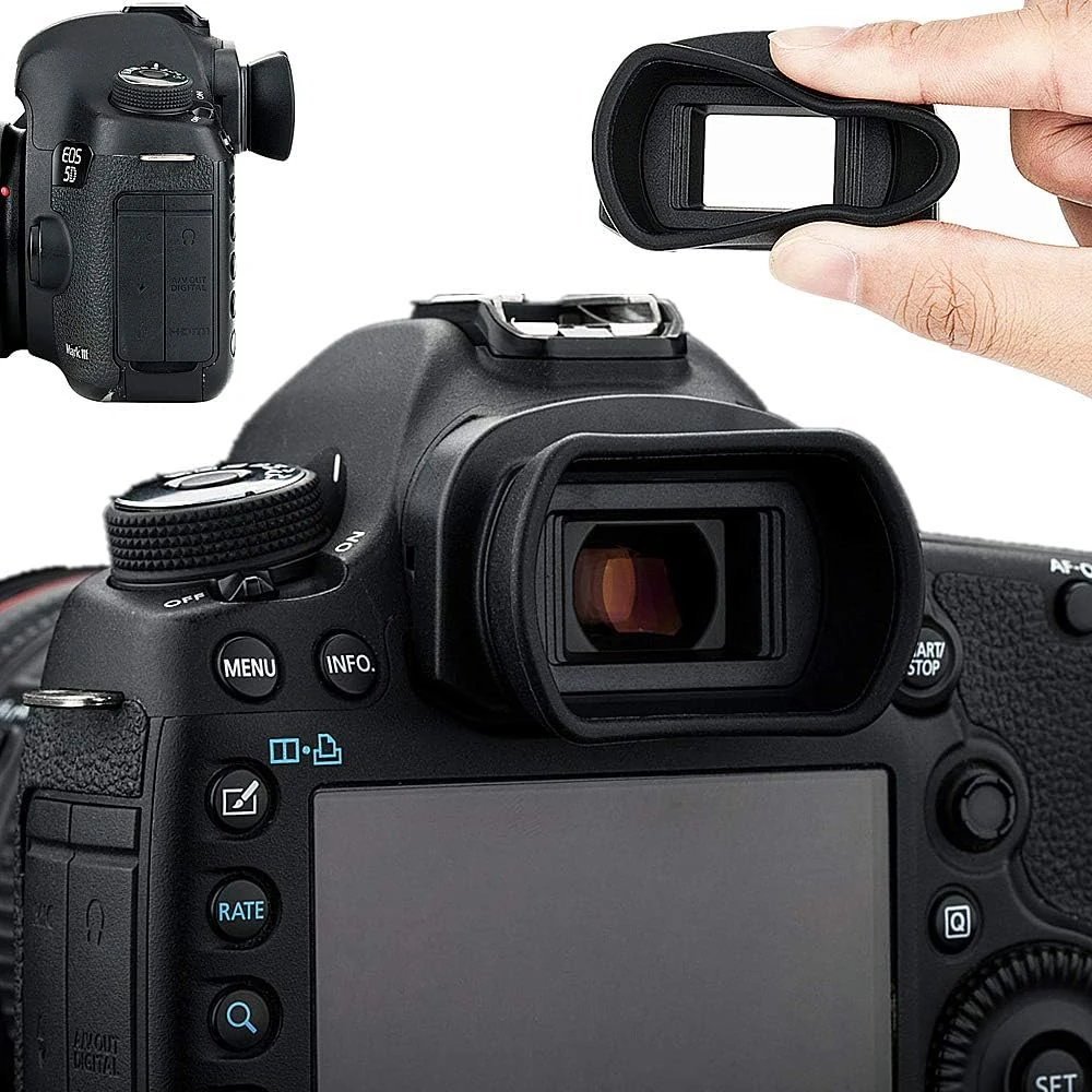 Kiorafoto Soft Silicon Camera Viewfinder Eyecup Eyepiece Eyeshade for Canon