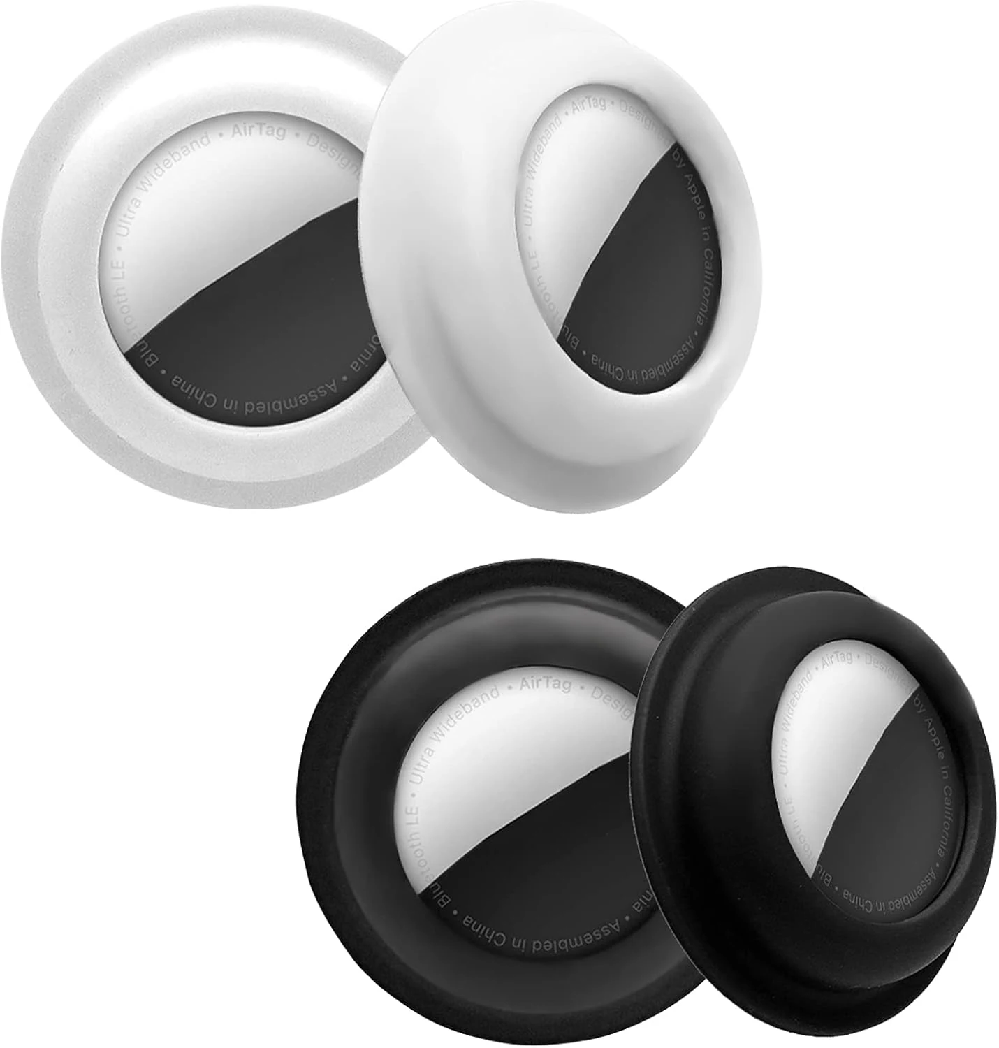 Aimtel Case for Apple AirTag Sticker (Fits 2nd/1st Gen), 4 Pack