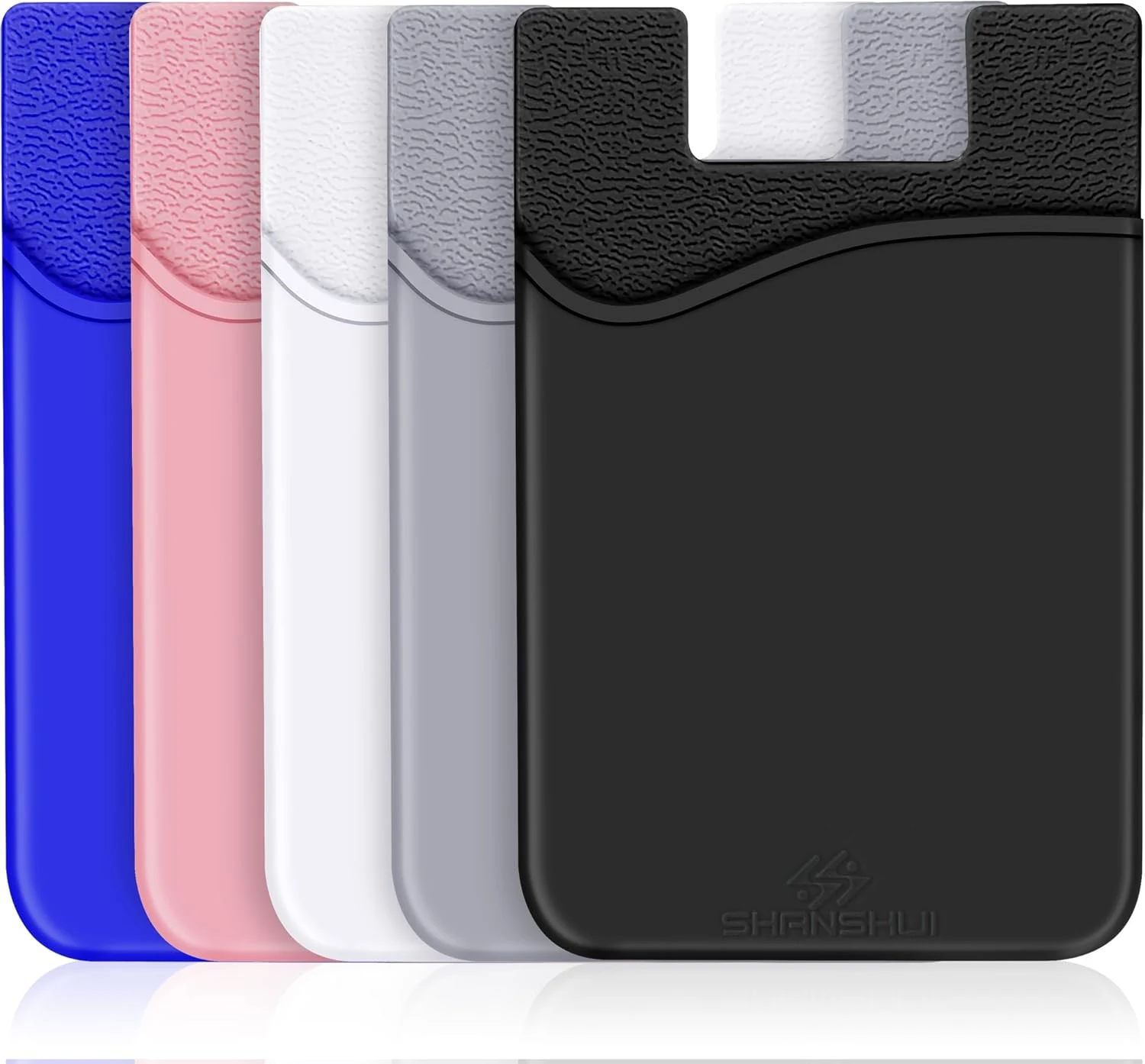 SHANSHUI Card Holder for Phone, Adhesive Phone Wallet Credit ID