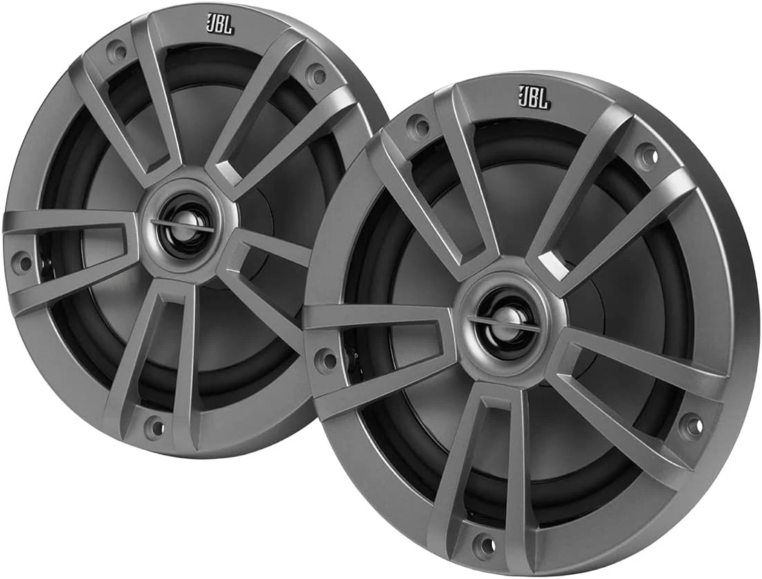 JBL 6-1/2" (160mm) Two-Way Marine Audio Multi-Element Speaker 60W – (Gray)