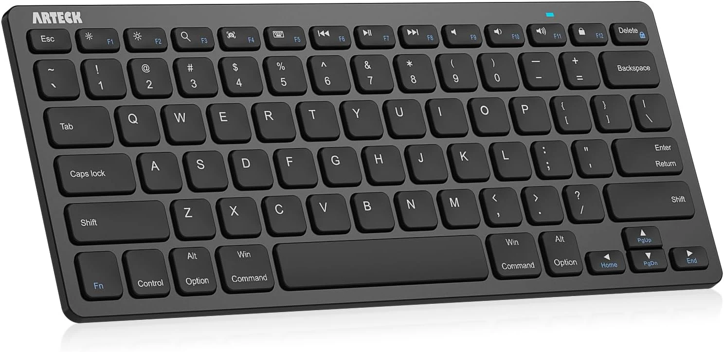 Arteck Ultra-Slim Bluetooth Keyboard Compatible with iPad 10.2-inch/iPad Air/iPad 9.7-inch/iPad