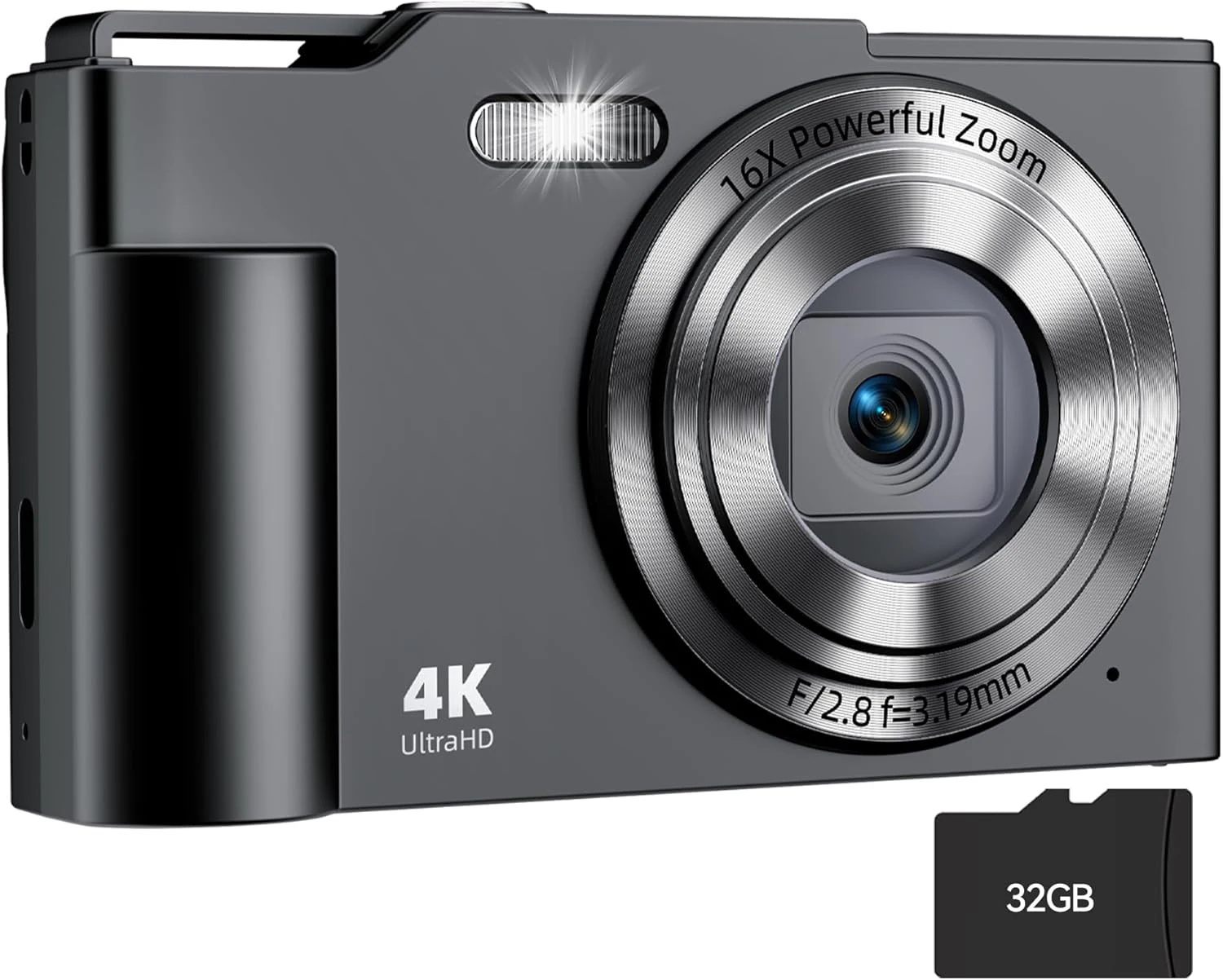 Krlun 48MP Compact Point-and-Shoot Digital Camera (16X Zoom)