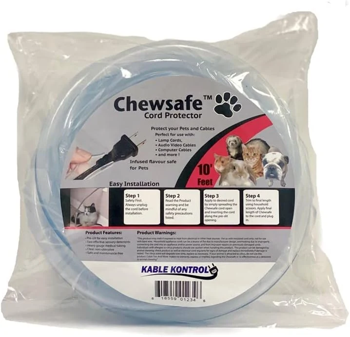 Pet Cord Cover Anti-Chew Cable Sleeve for Dogs, Cats, Rabbits
