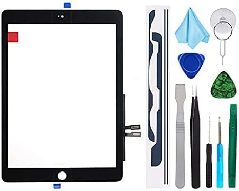 Black Touch Screen Digitizer Repair Kit for iPad 9.7" 2018 iPad 6 6th Gen A1893 A1954