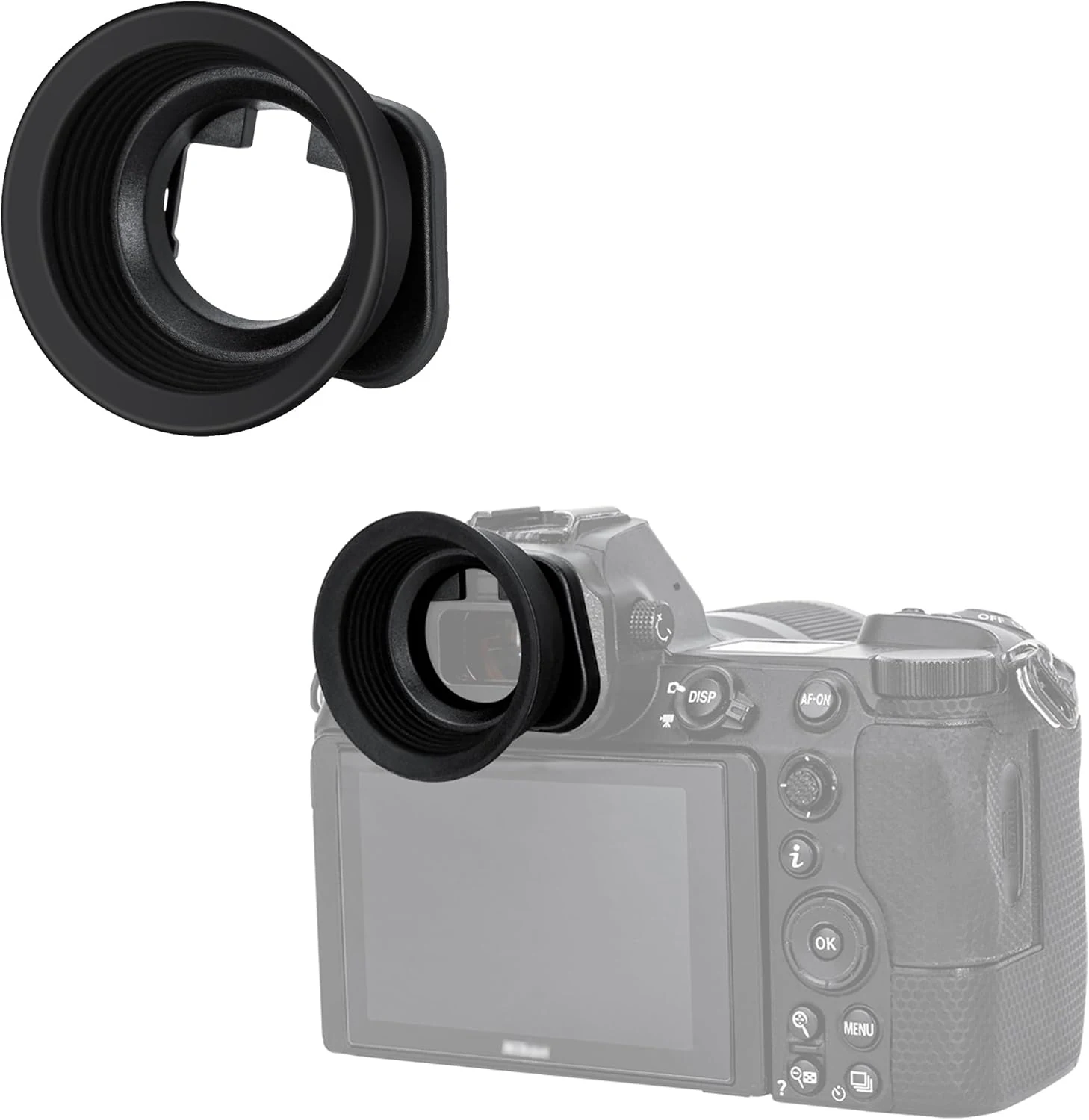 Kiwifotos Soft Round Shape Eyecup Eye Cup Eyepiece for Nikon
