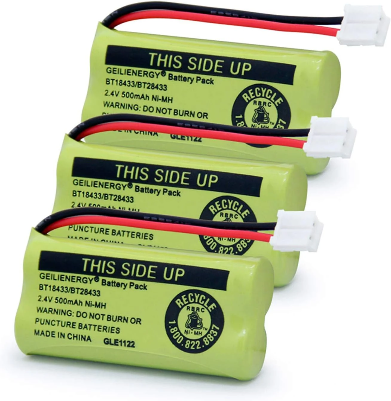 BT18433 BT28433 BT184342 BT284342 BT183348 BT283348 BT-1011 Replacement Battery Compatible for Phone (Pack of 3)