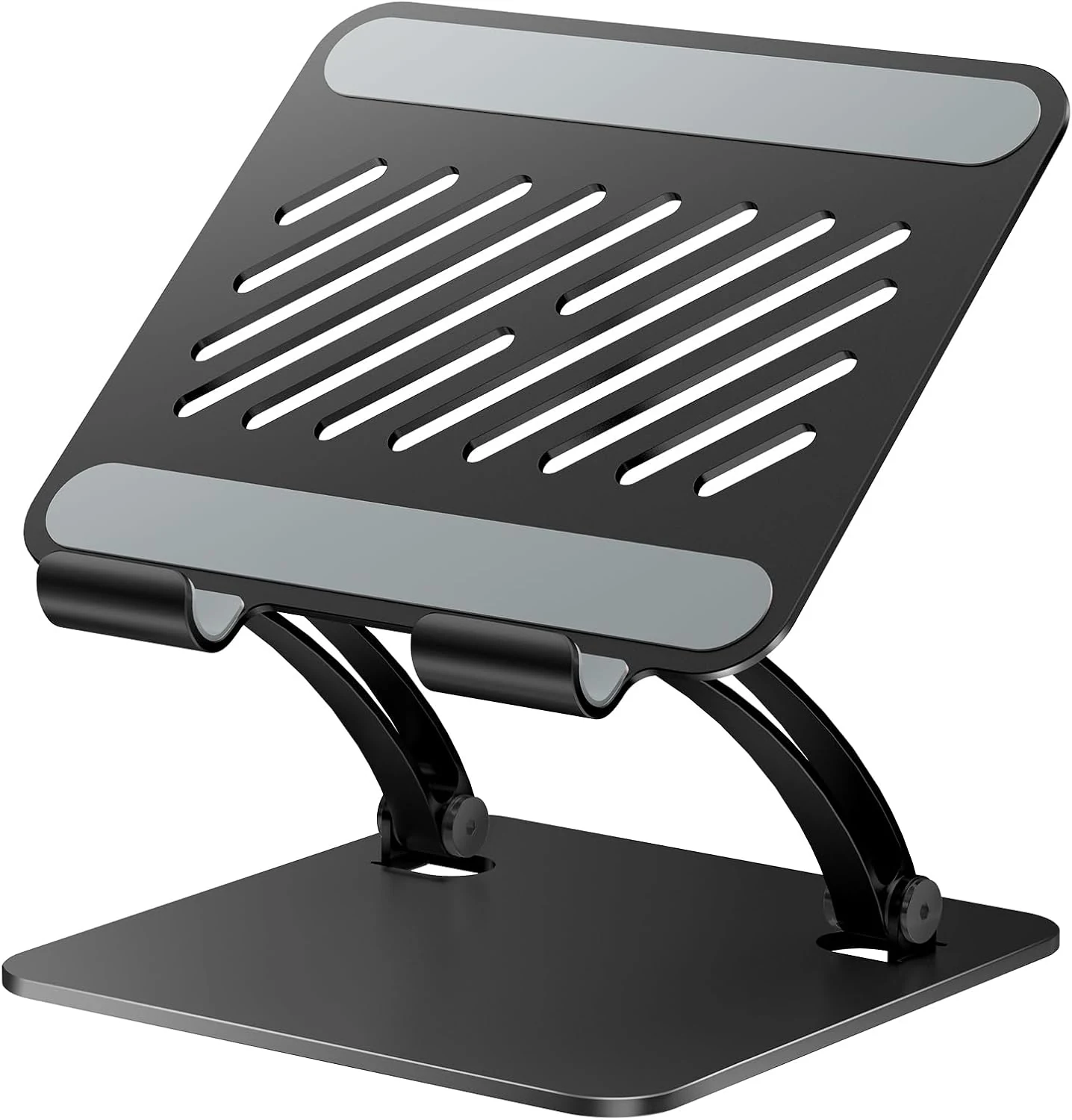 tounee Tablet Holder Stand, Dual Rod Adjustable Aluminum Desktop Stand, 4.7-16.9 inch (TS04)