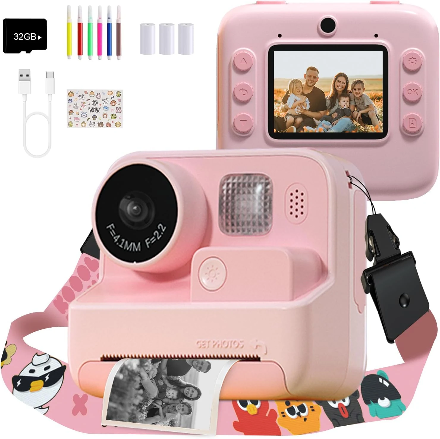 Mafiti Kids Camera Instant Print, 48MP Digital Camera Selfie 1080P review