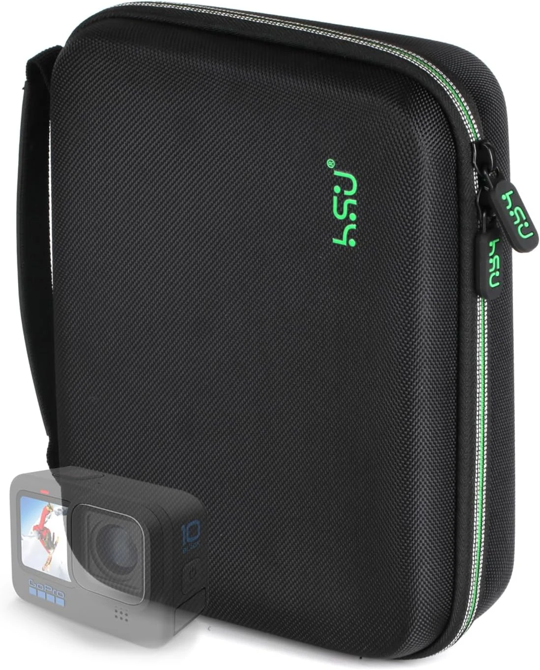 HSU Protective Carrying Case Compatible with Go Pro Hero 13, 12, 11, 10, 9, 8, 7, 6, 5, 4, 3 and Accessories