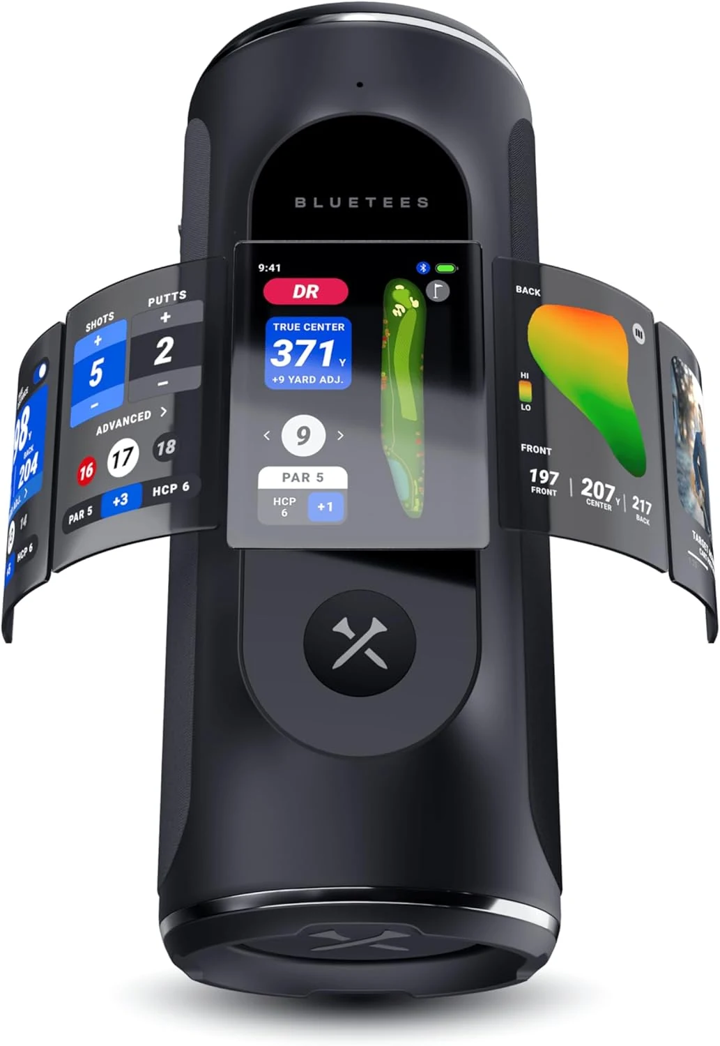 Blue Tees Golf Player Pro GPS Speaker, New 2026 Release, AI Powered Golf Speaker, 42,000+ Courses, Visual, Audible & Hazard Distances,10+ Hour Battery, Magnetic Mount, IP67 Waterproof