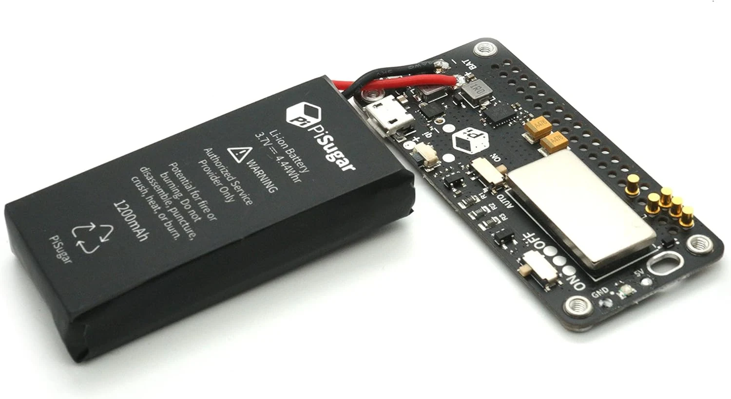 PiSugar S Portable 1200 mAh UPS Lithium Battery Pwnagotchi Power Module for Raspberry Pi Zero W/WH