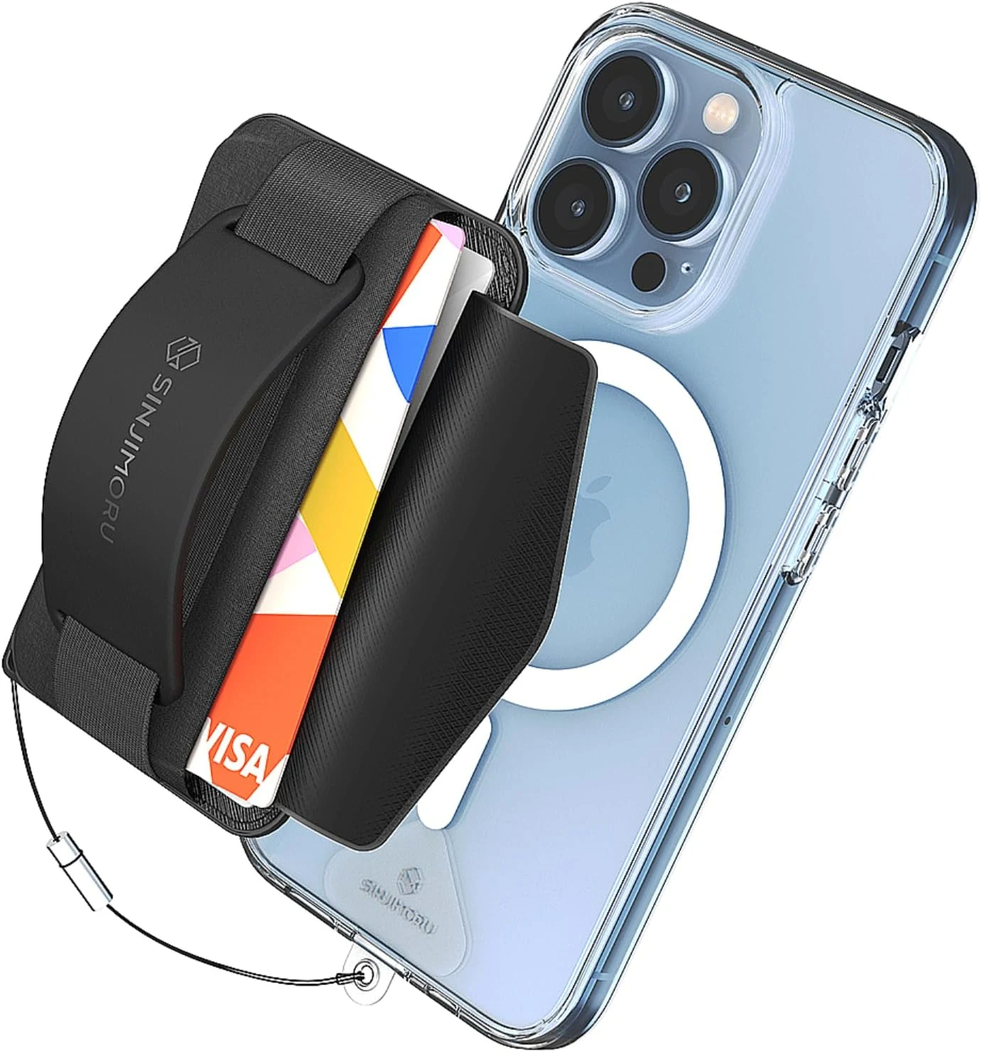 Sinjimoru for 3 in 1 MagSafe Wallet 2600g Magnetic Strength Phone Grip