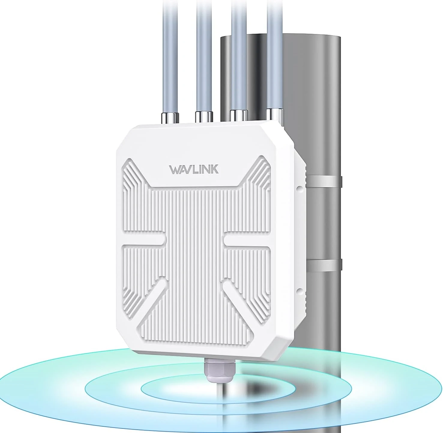 WAVLINK AX1800 Outdoor WiFi 6 Extender, Long-Range Outdoor Access Point with Engineered Antennas, PoE, IP67 Weatherproof for Yard, Farm, RV & Garage