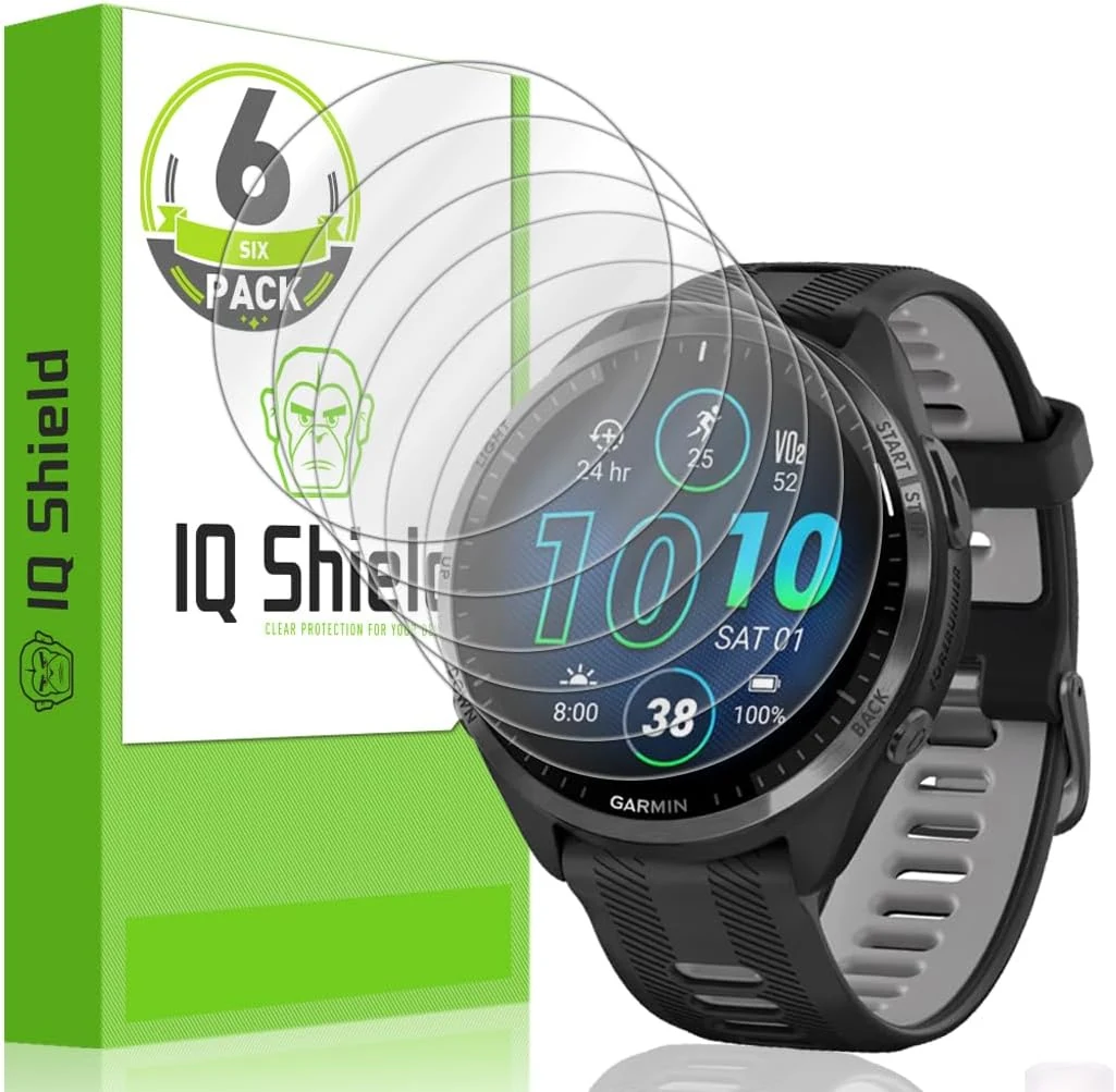 IQShield 6 Pack Screen Protector for Garmin Forerunner® 970/570/965-47mm / Venu 4-45mm